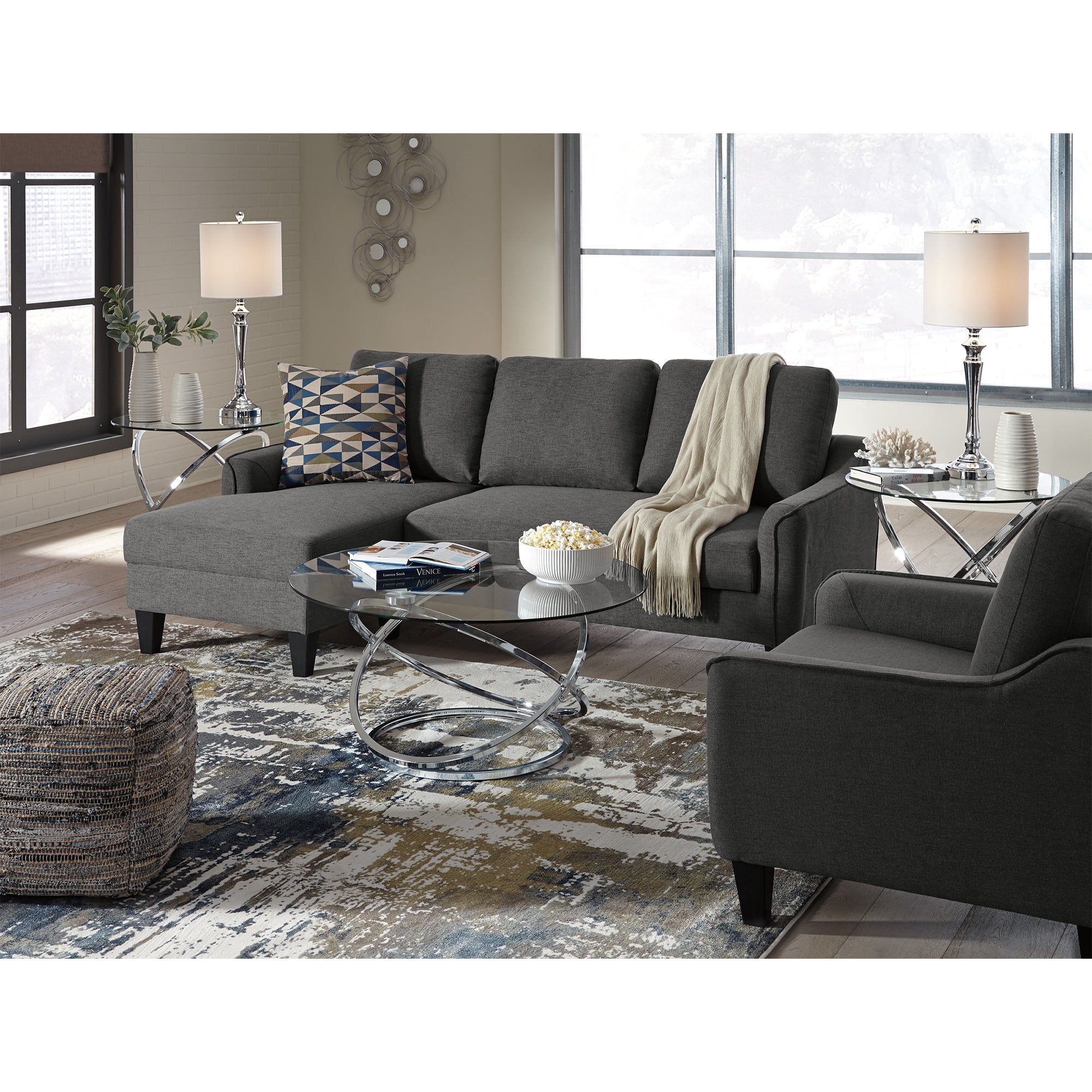 Jarreau Sofa Chaise and Chair