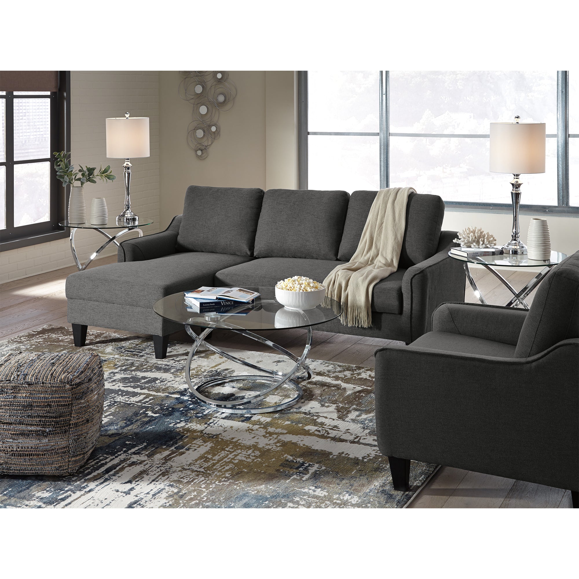 Jarreau Sofa Chaise and Chair