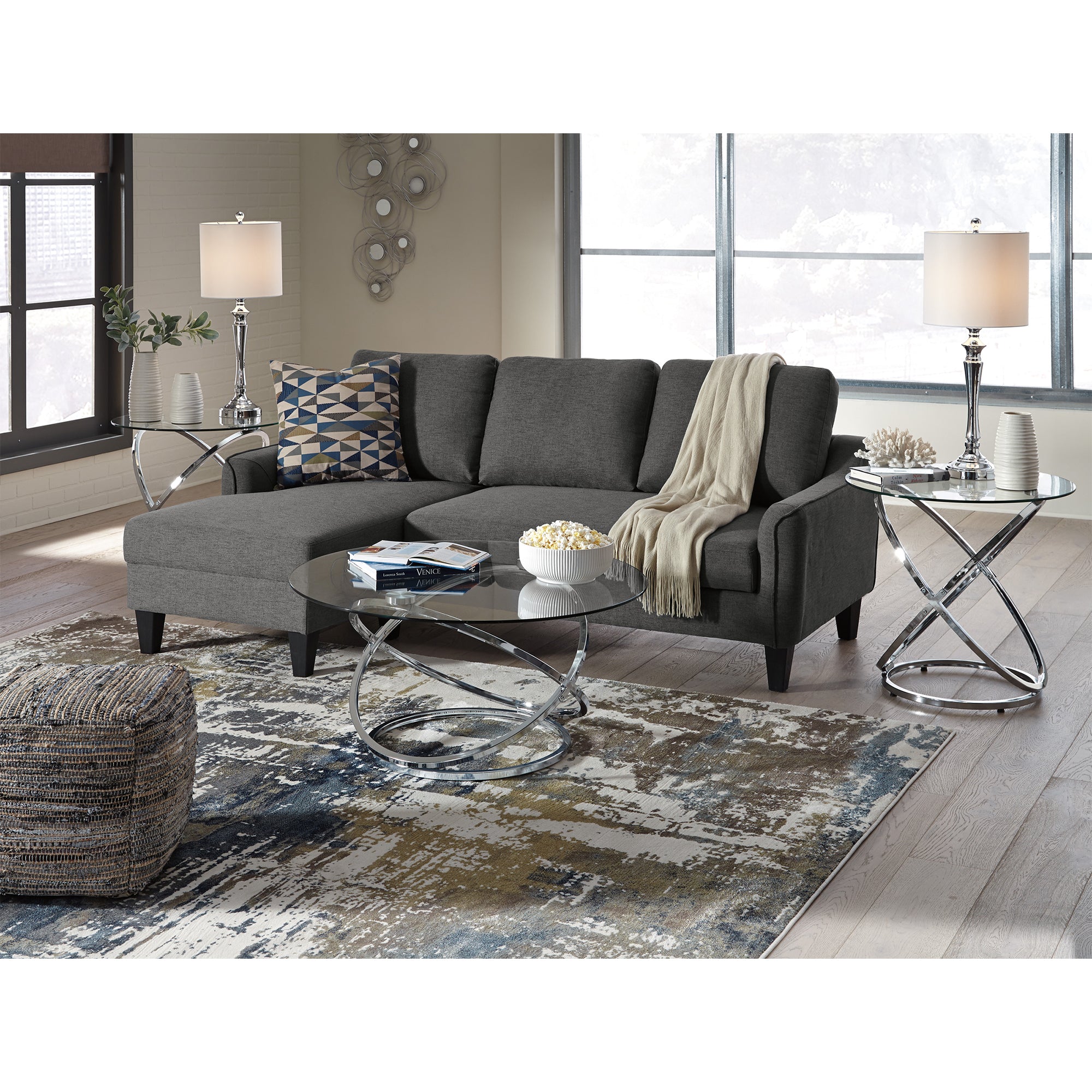 Jarreau Sofa Chaise and Chair