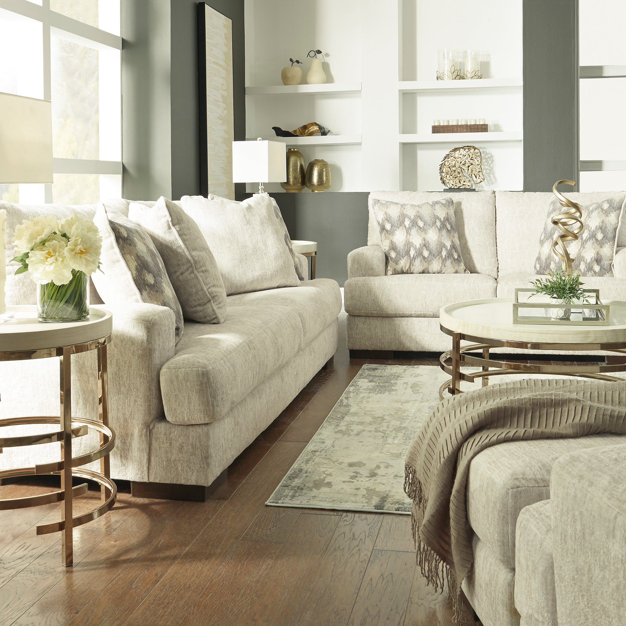 Caretti Sofa and Loveseat