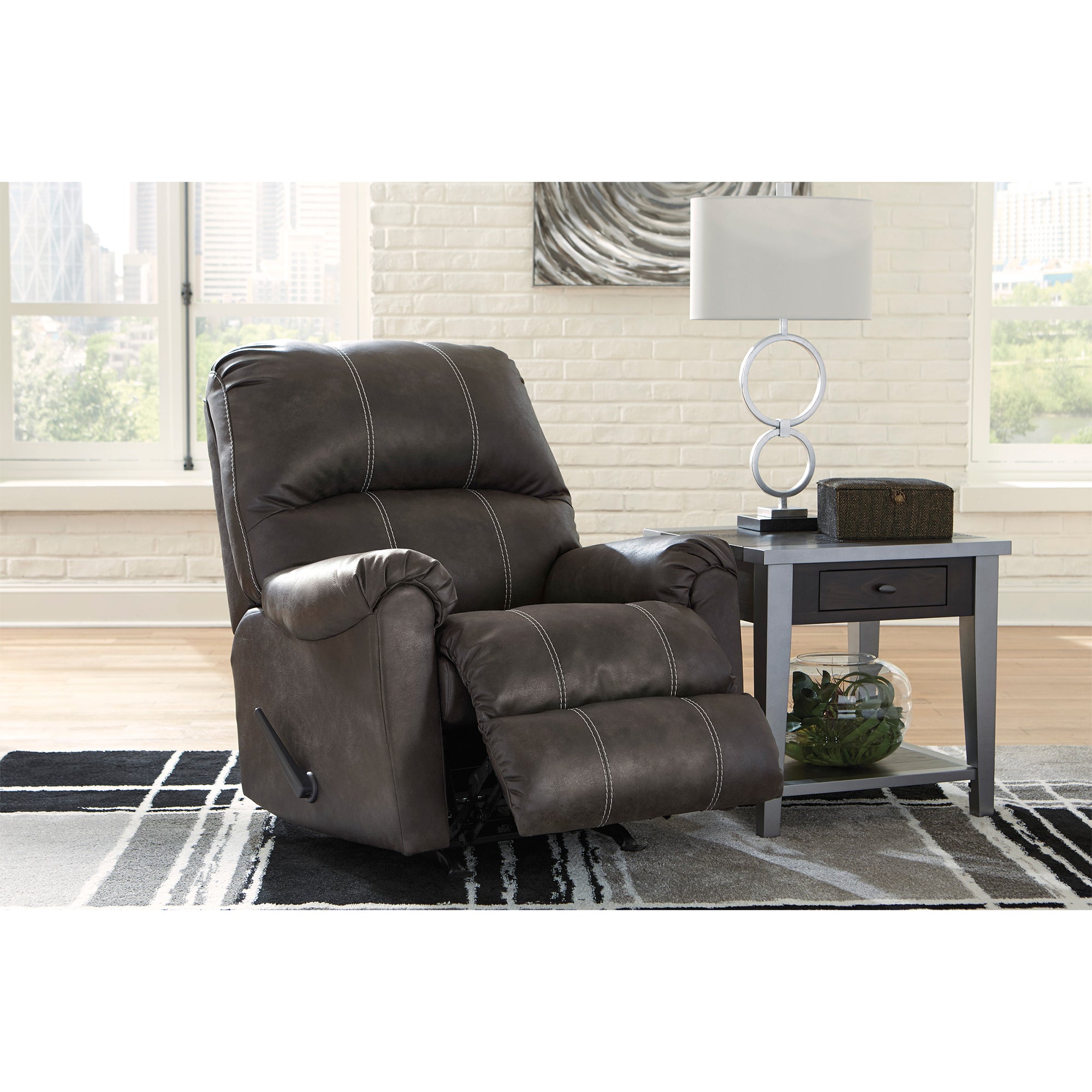 Kincord Rocker Recliner in Midnight Color