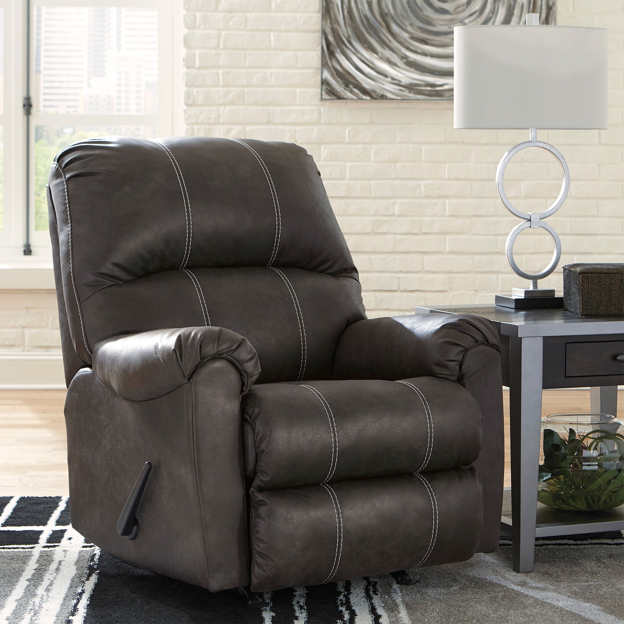 Kincord Rocker Recliner in Midnight Color