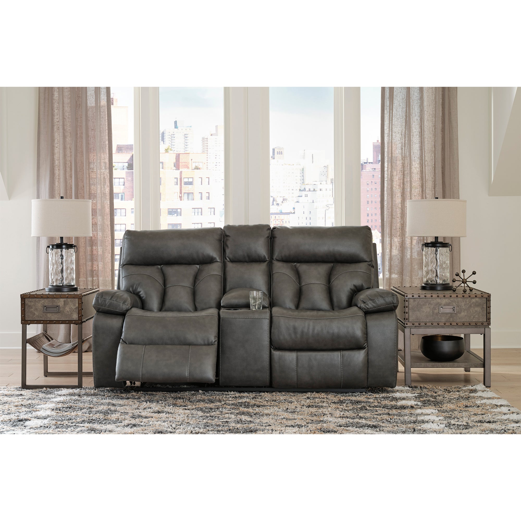 Willamen Quarry Manual Reclining Sofa and Loveseat