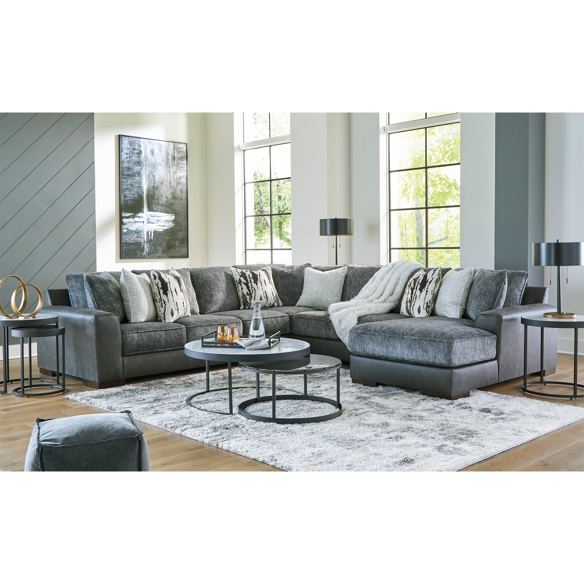 Larkstone 4-Piece Sectional with Chaise