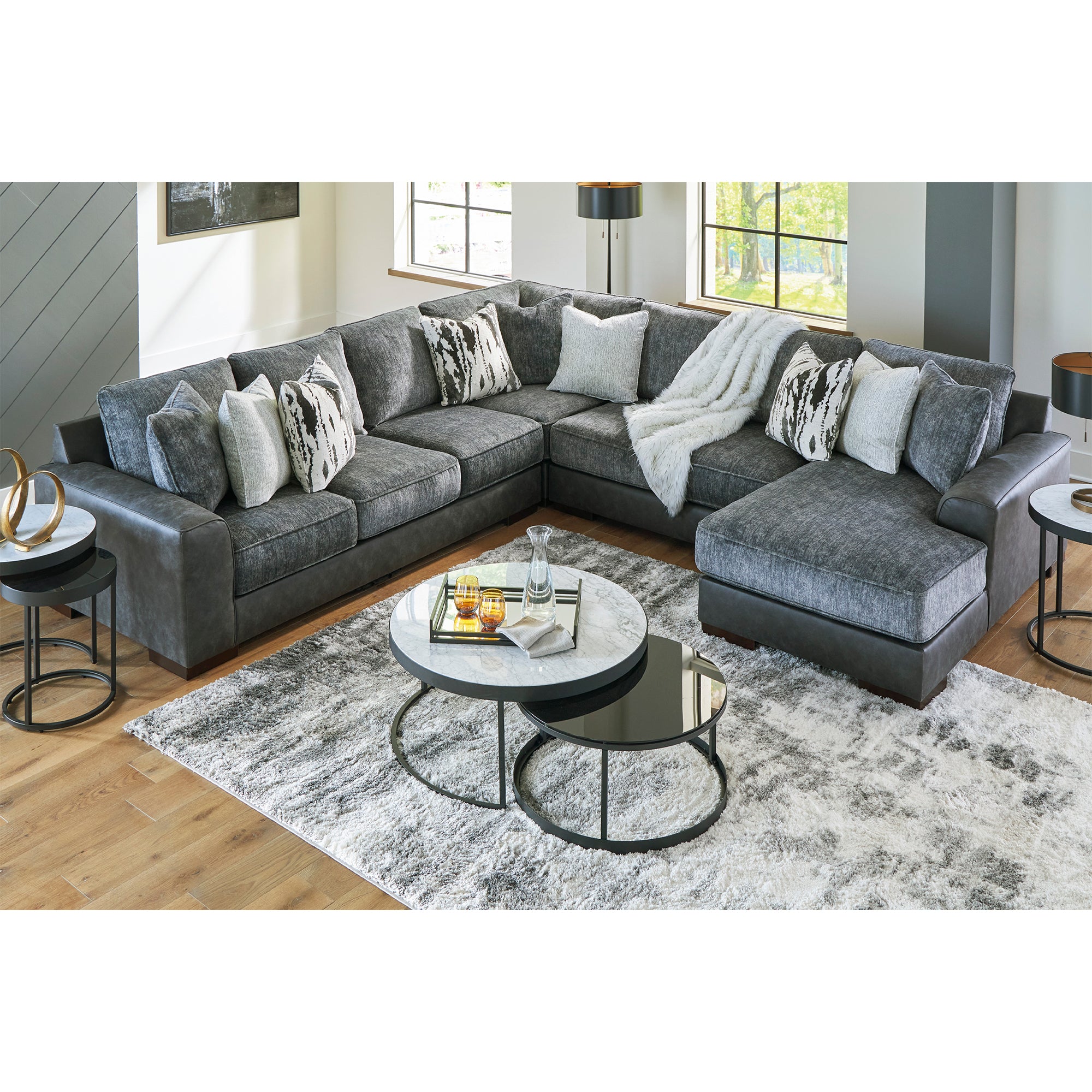 Larkstone 4-Piece Sectional with Chaise