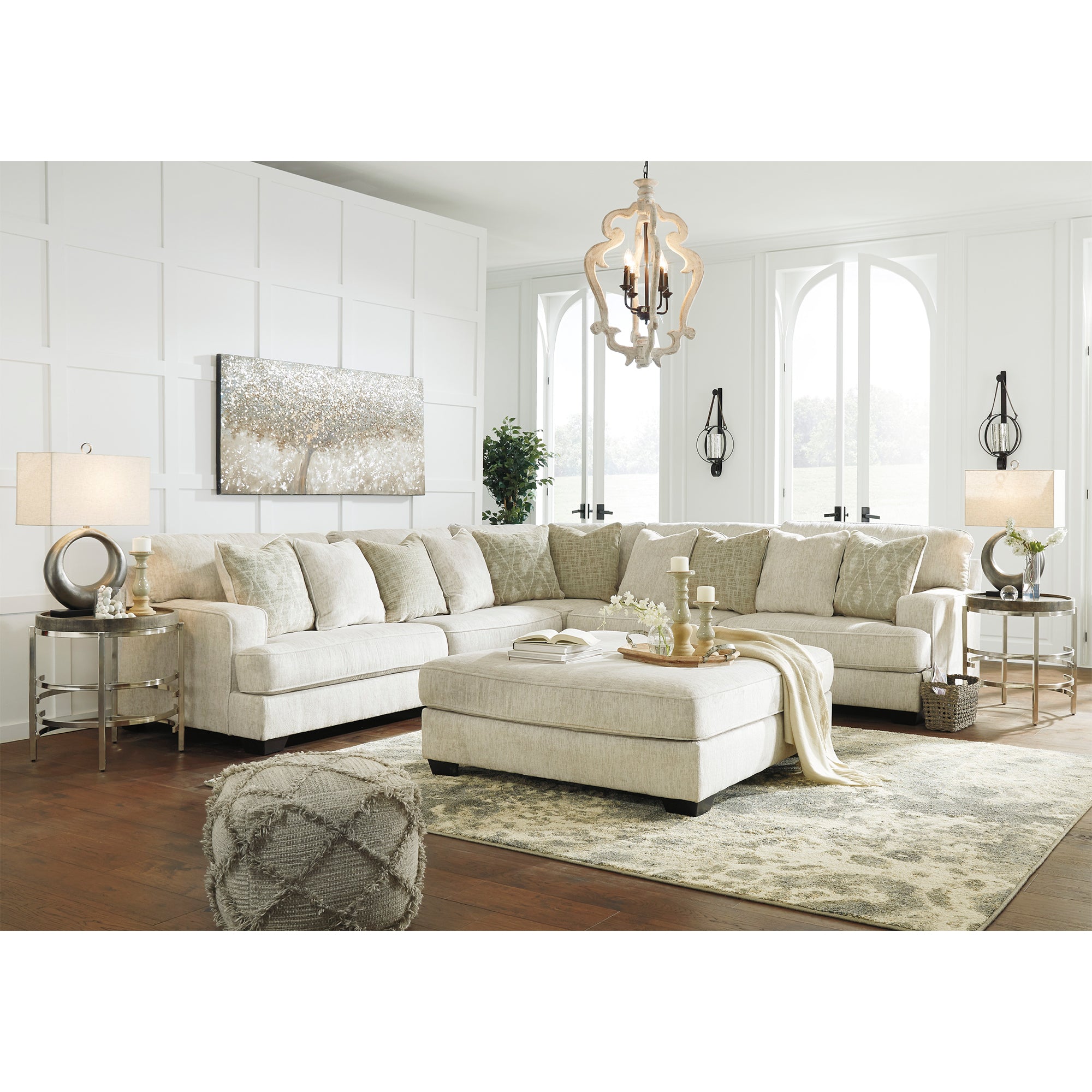 Rawcliffe 3-Piece Sectional in Parchment Color