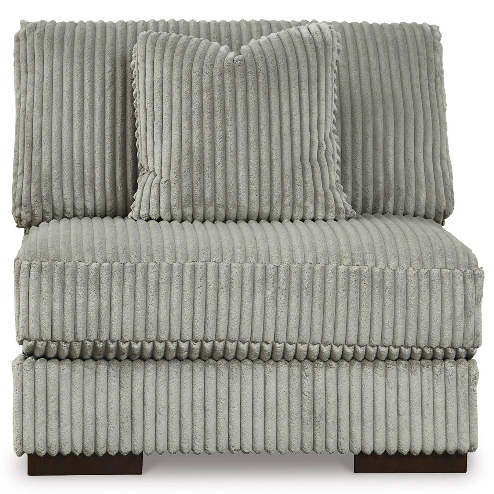 Lindyn Armless Chair in Fog Color