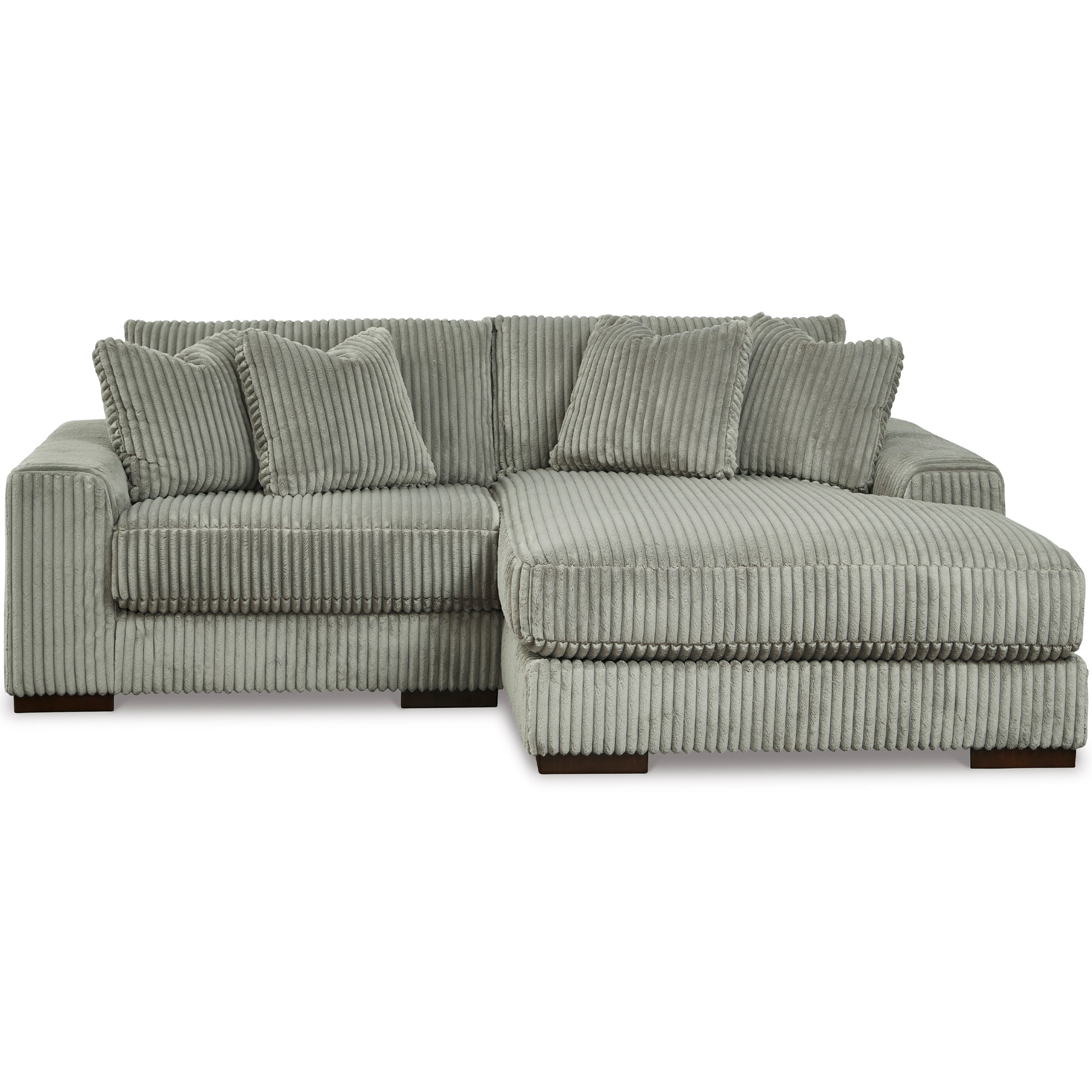 Lindyn 2-Piece Sectional with Chaise in Fog Color