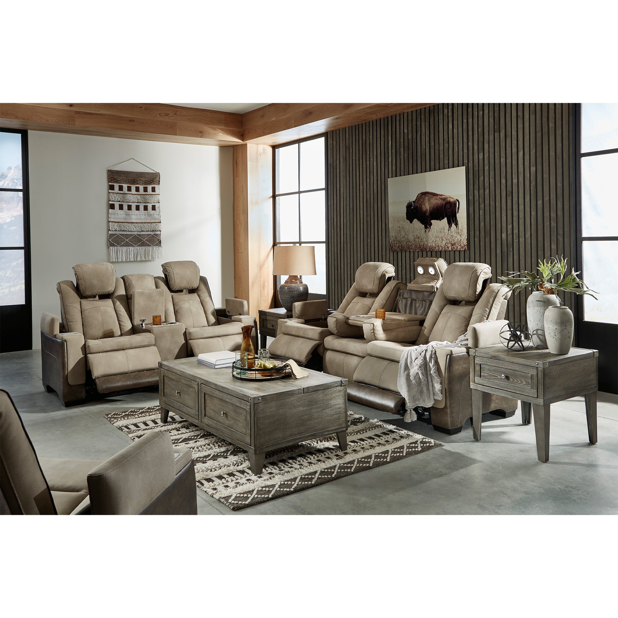 Next-Gen DuraPella Power Reclining Sofa and Loveseat