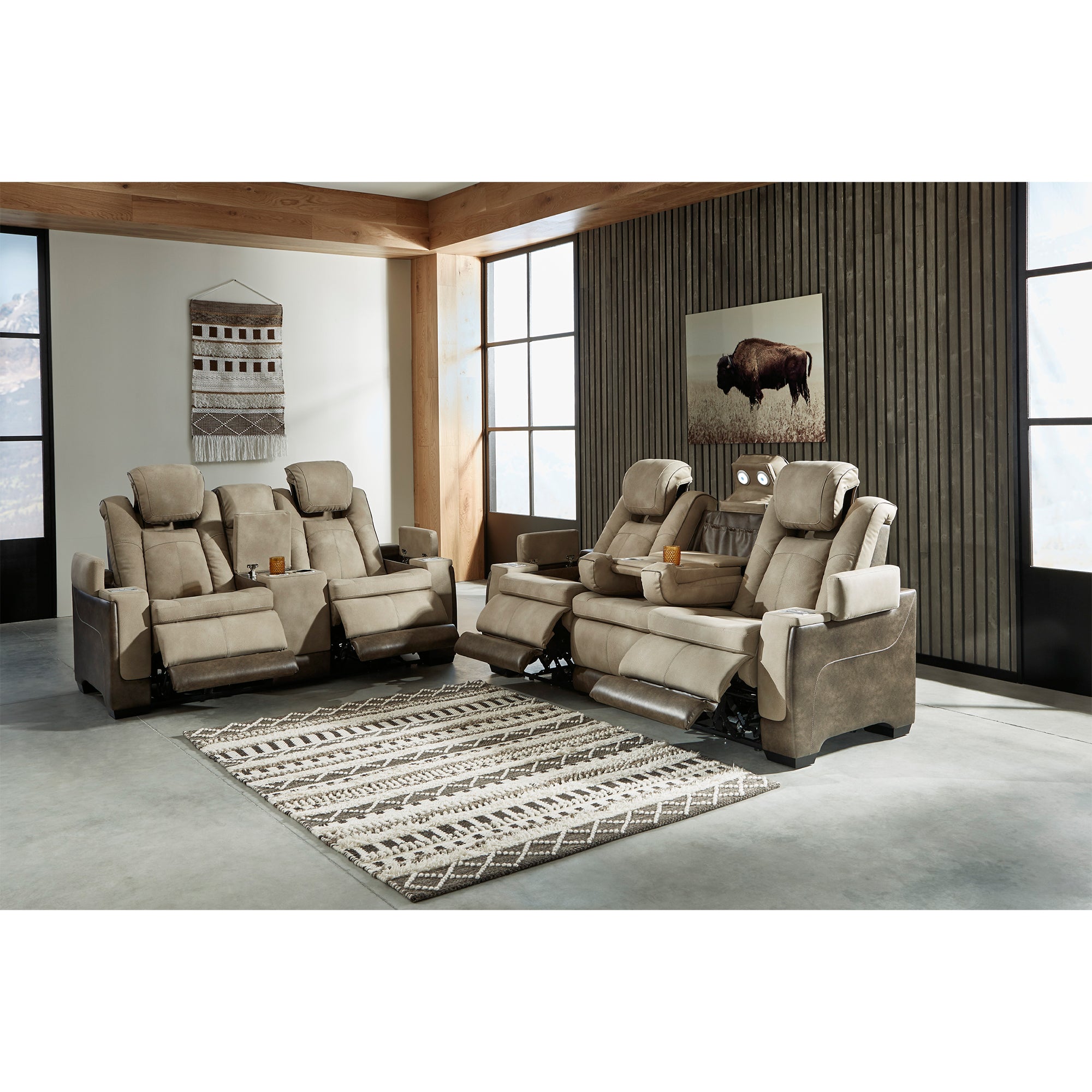 Next-Gen DuraPella Power Reclining Sofa and Loveseat