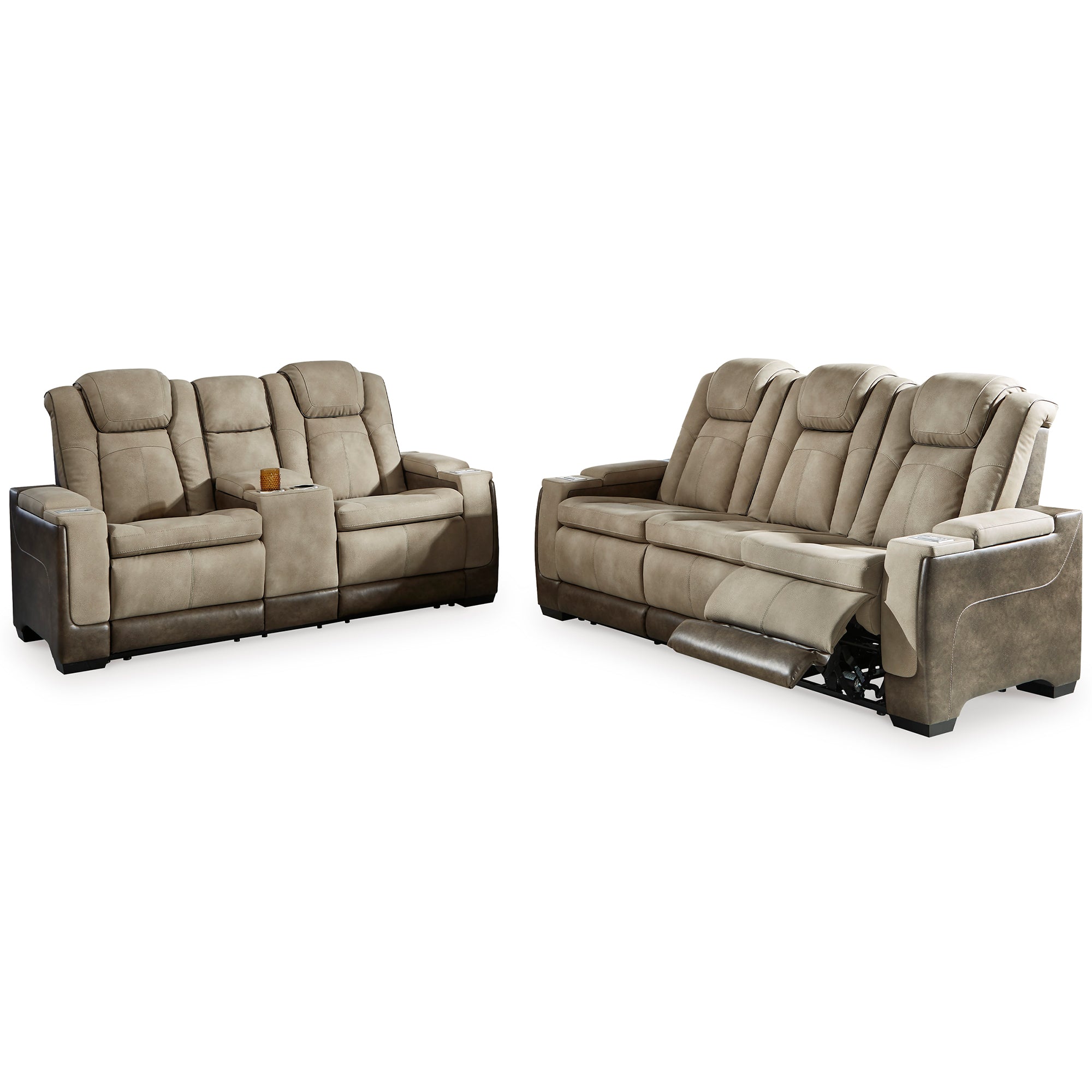 Next-Gen DuraPella Power Reclining Sofa and Loveseat