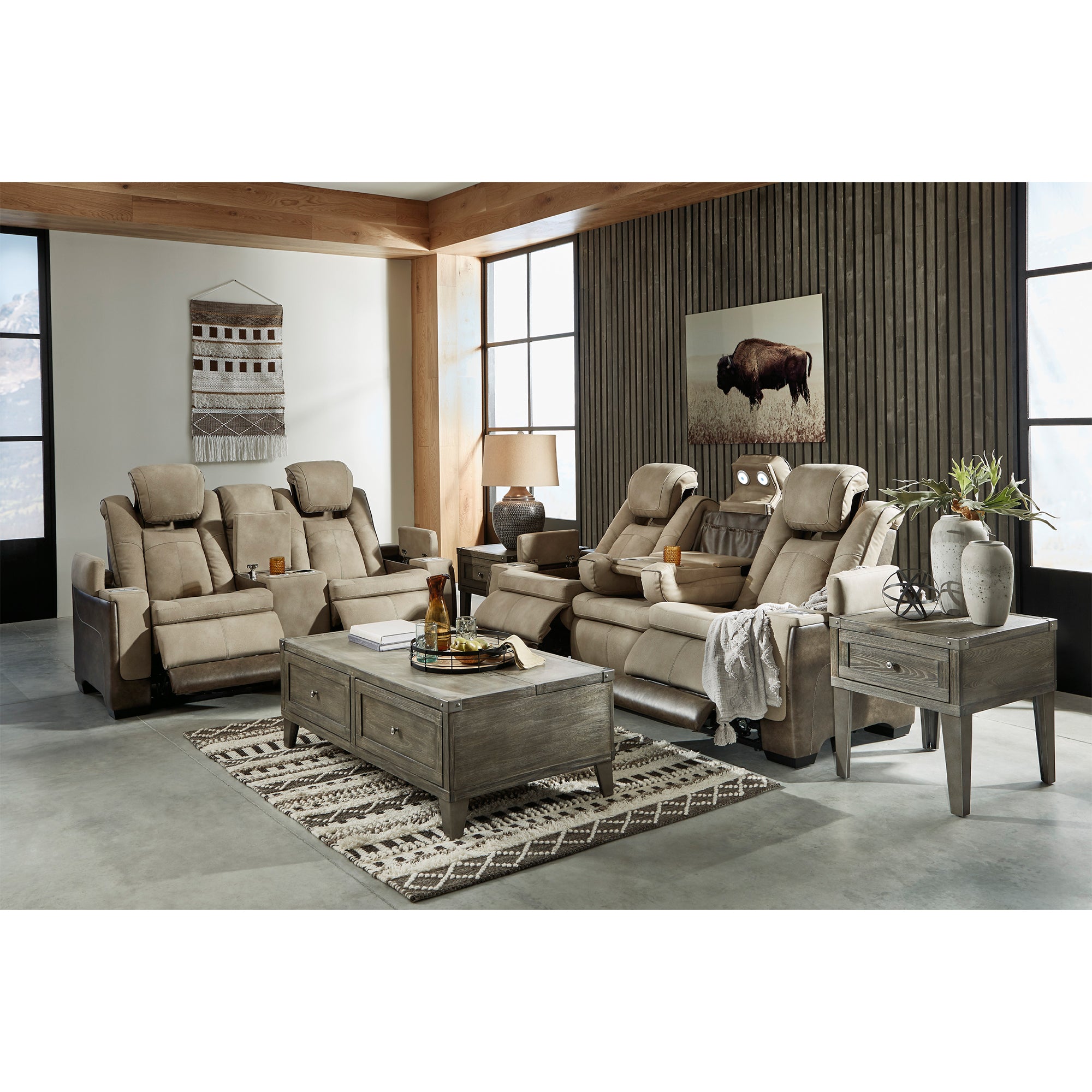 Next-Gen DuraPella Dual Power Reclining Sofa