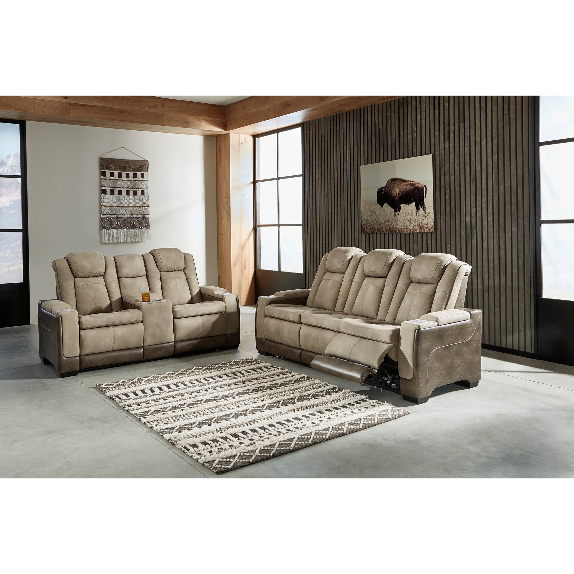 Next-Gen DuraPella Power Reclining Sofa and Loveseat