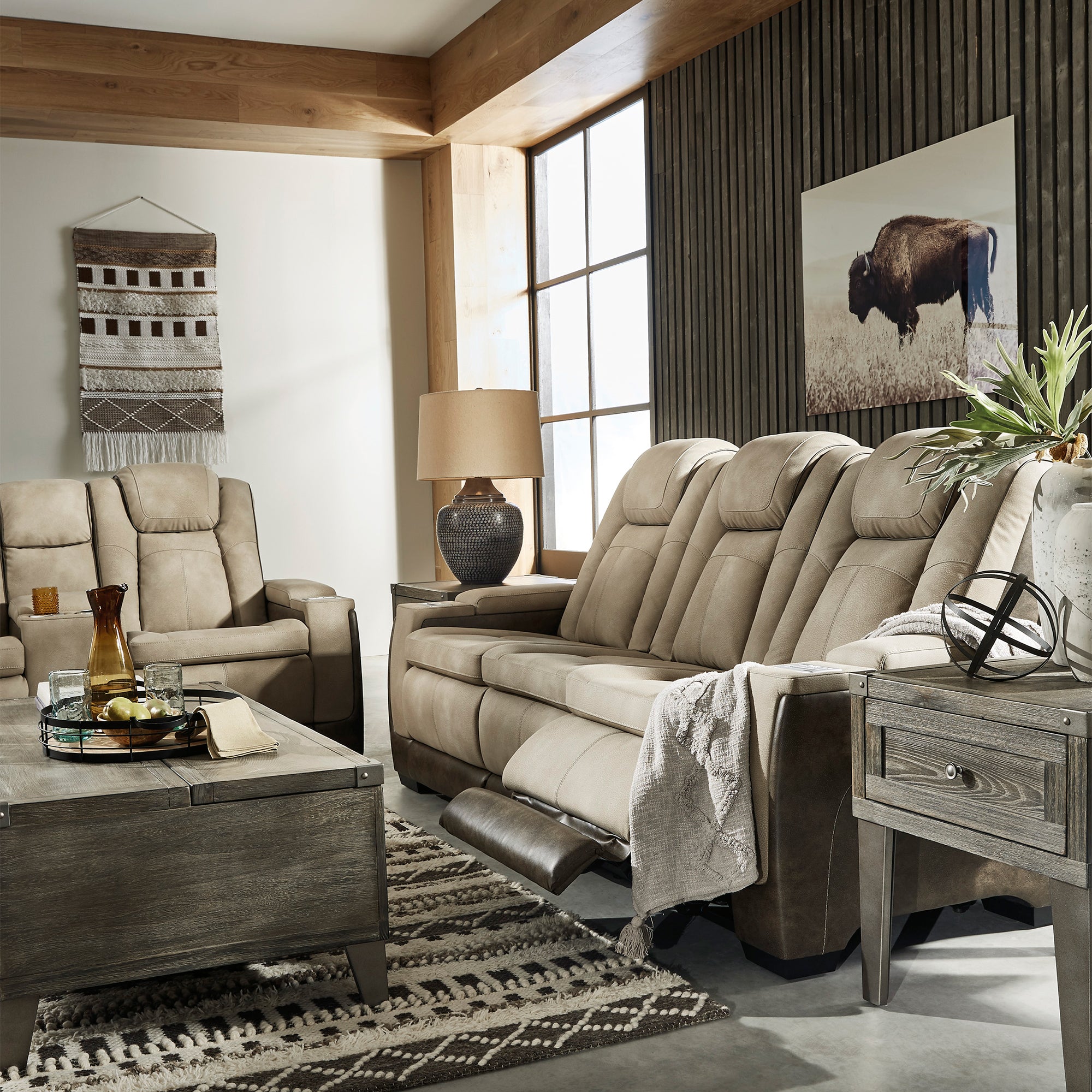 Next-Gen DuraPella Power Reclining Sofa and Loveseat