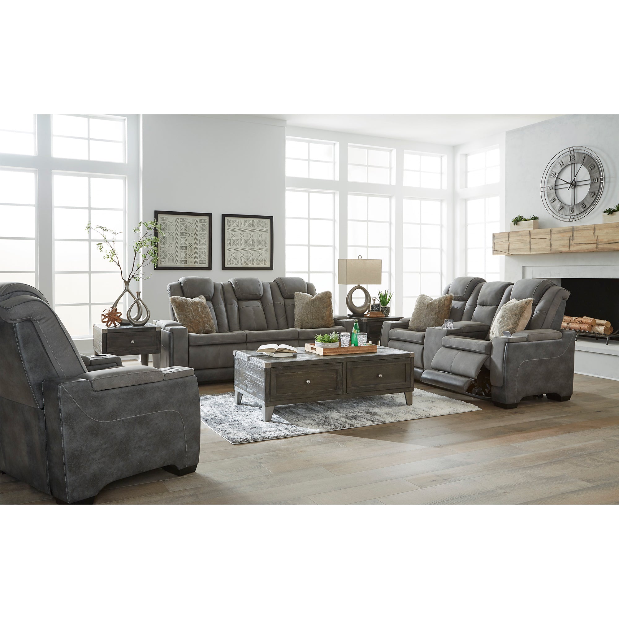 Next-Gen DuraPella Power Reclining Sofa and Loveseat