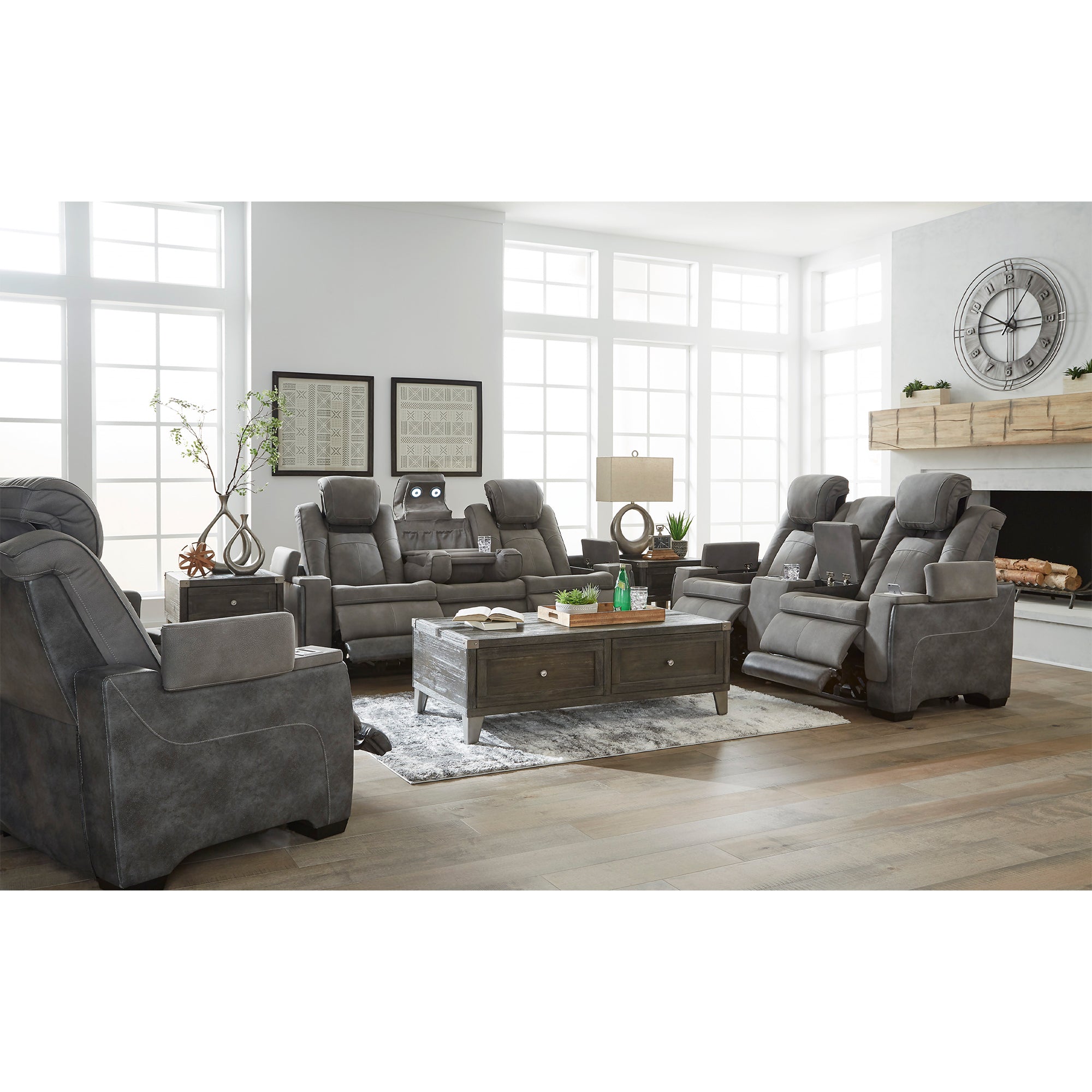 Next-Gen DuraPella Power Reclining Sofa and Loveseat