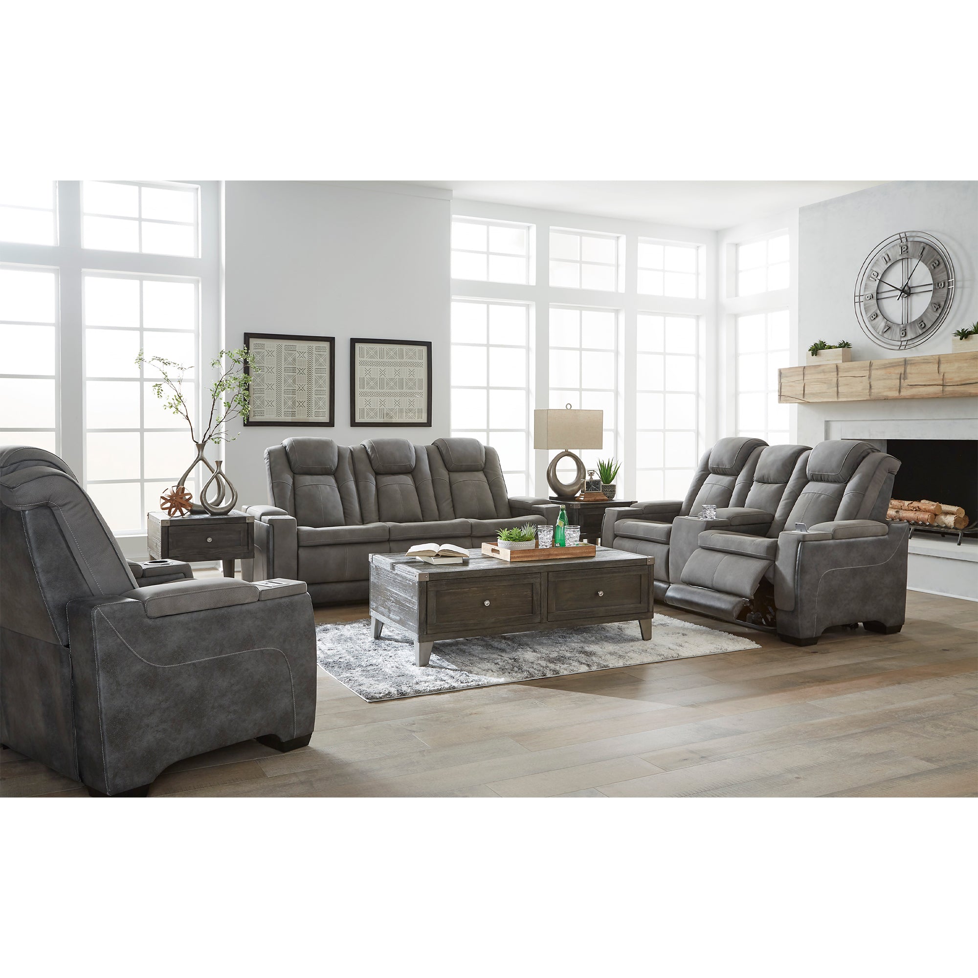 Next-Gen DuraPella Power Reclining Sofa and Loveseat