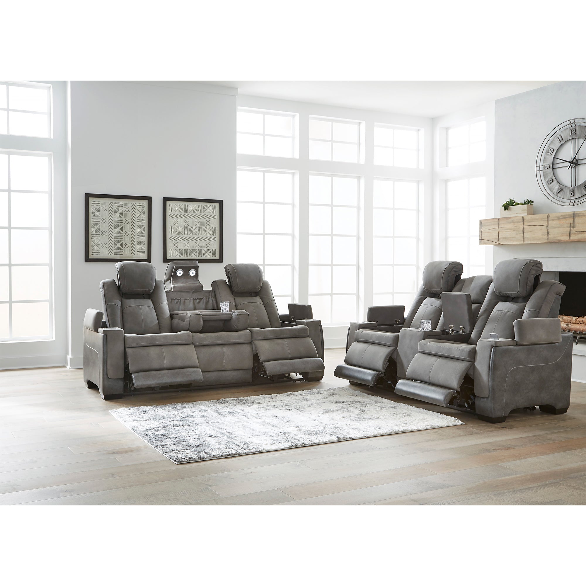 Next-Gen DuraPella Power Reclining Sofa and Loveseat