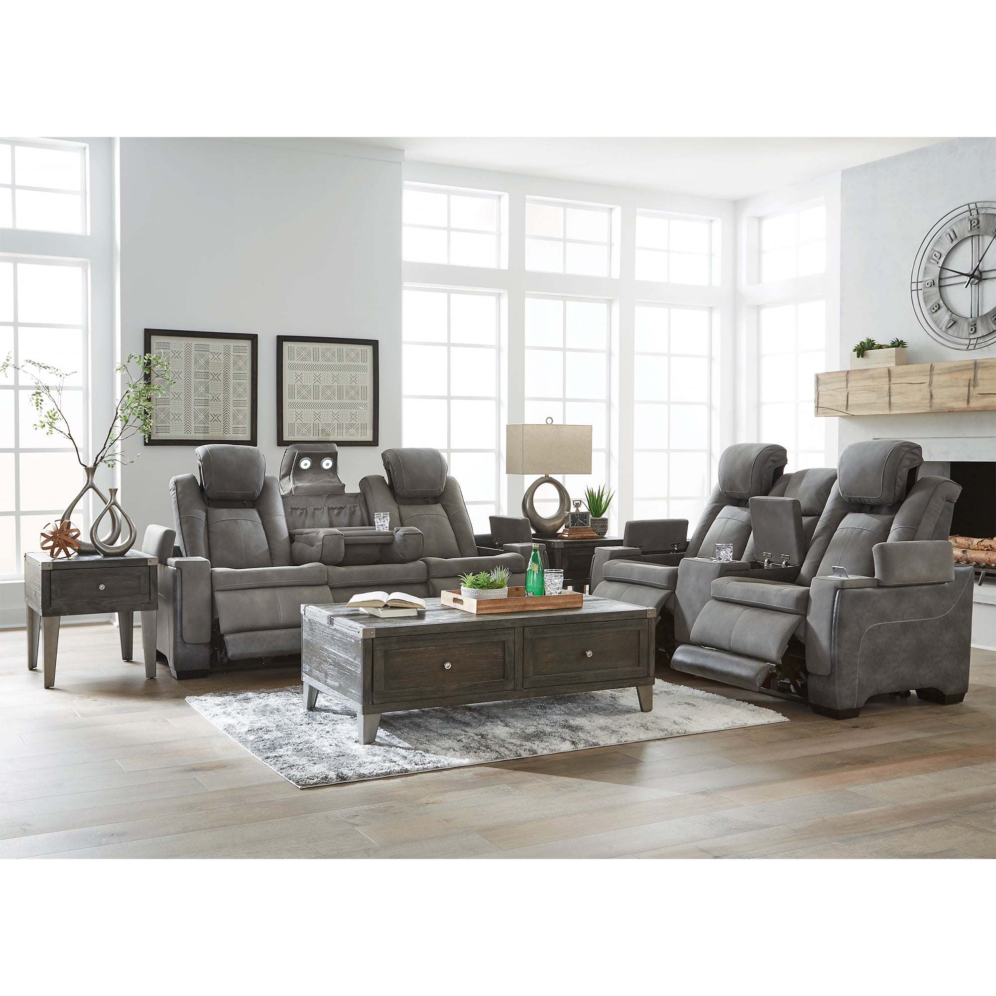 Next-Gen DuraPella Power Reclining Loveseat with Console