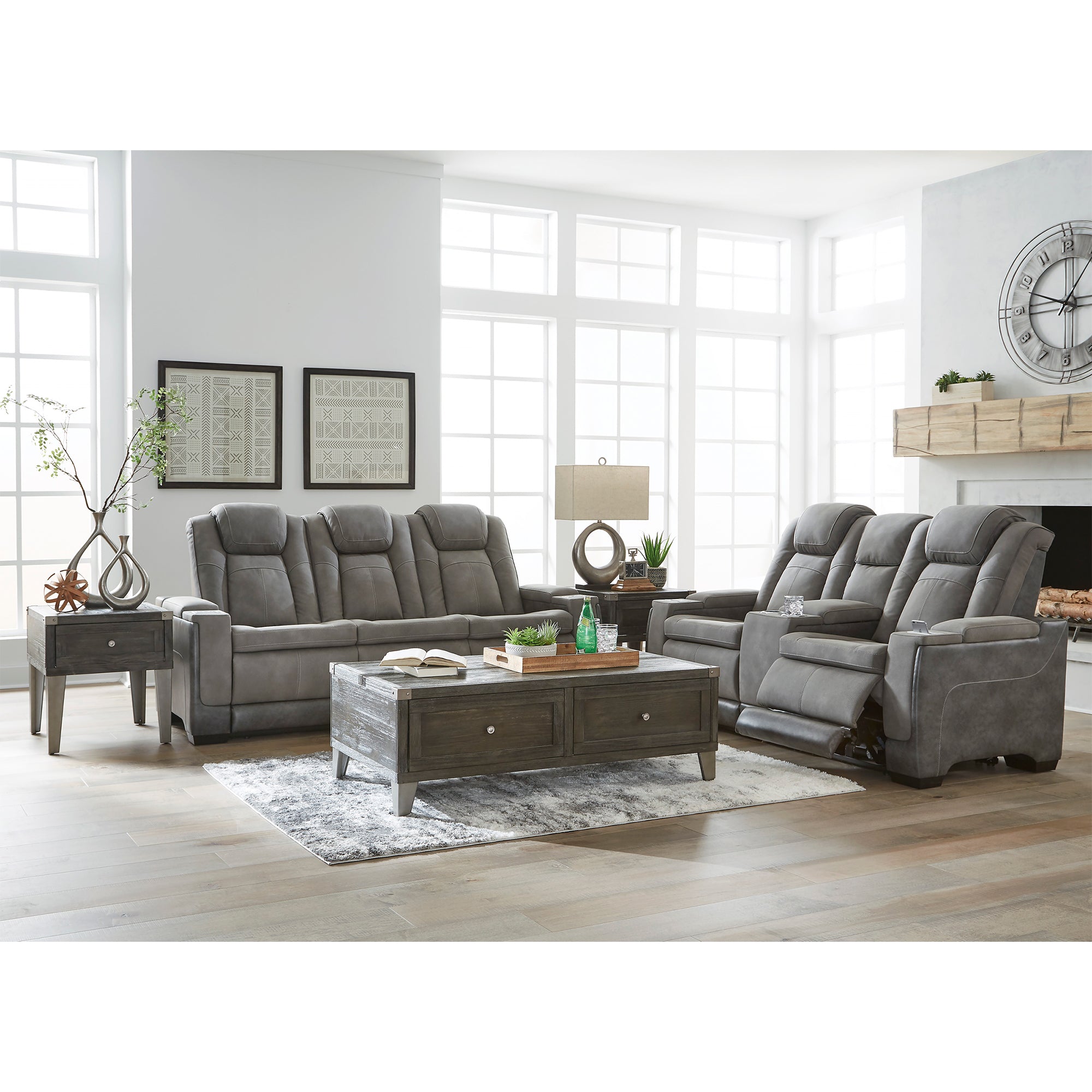 Next-Gen DuraPella Power Reclining Sofa and Loveseat