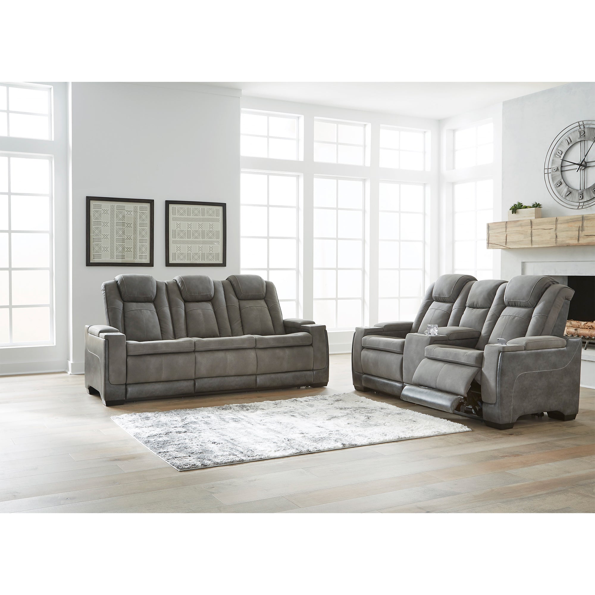 Next-Gen DuraPella Power Reclining Sofa and Loveseat