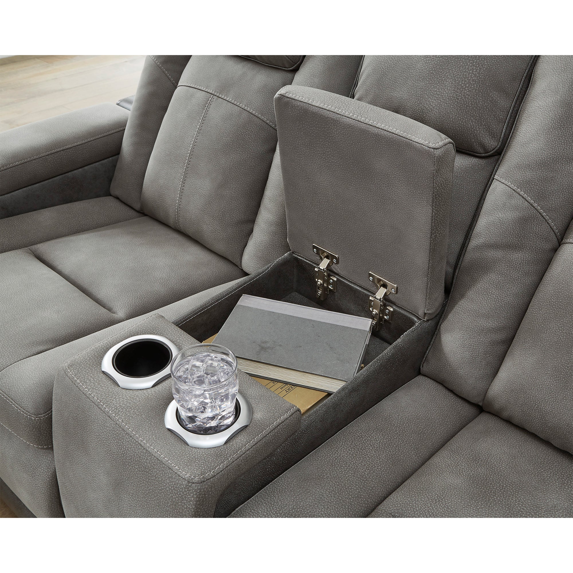 Next-Gen DuraPella Power Reclining Loveseat with Console