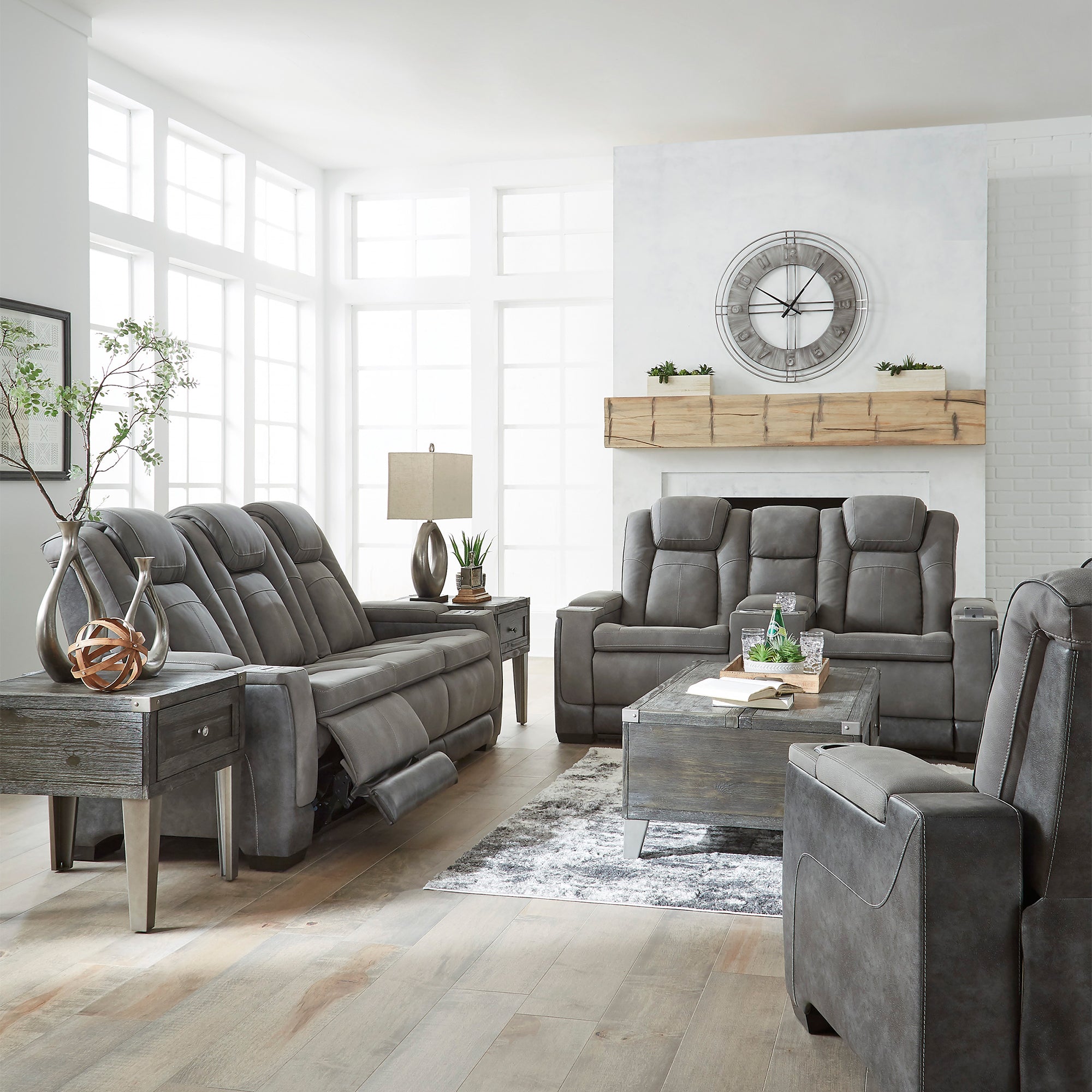 Next-Gen DuraPella Power Reclining Sofa and Loveseat