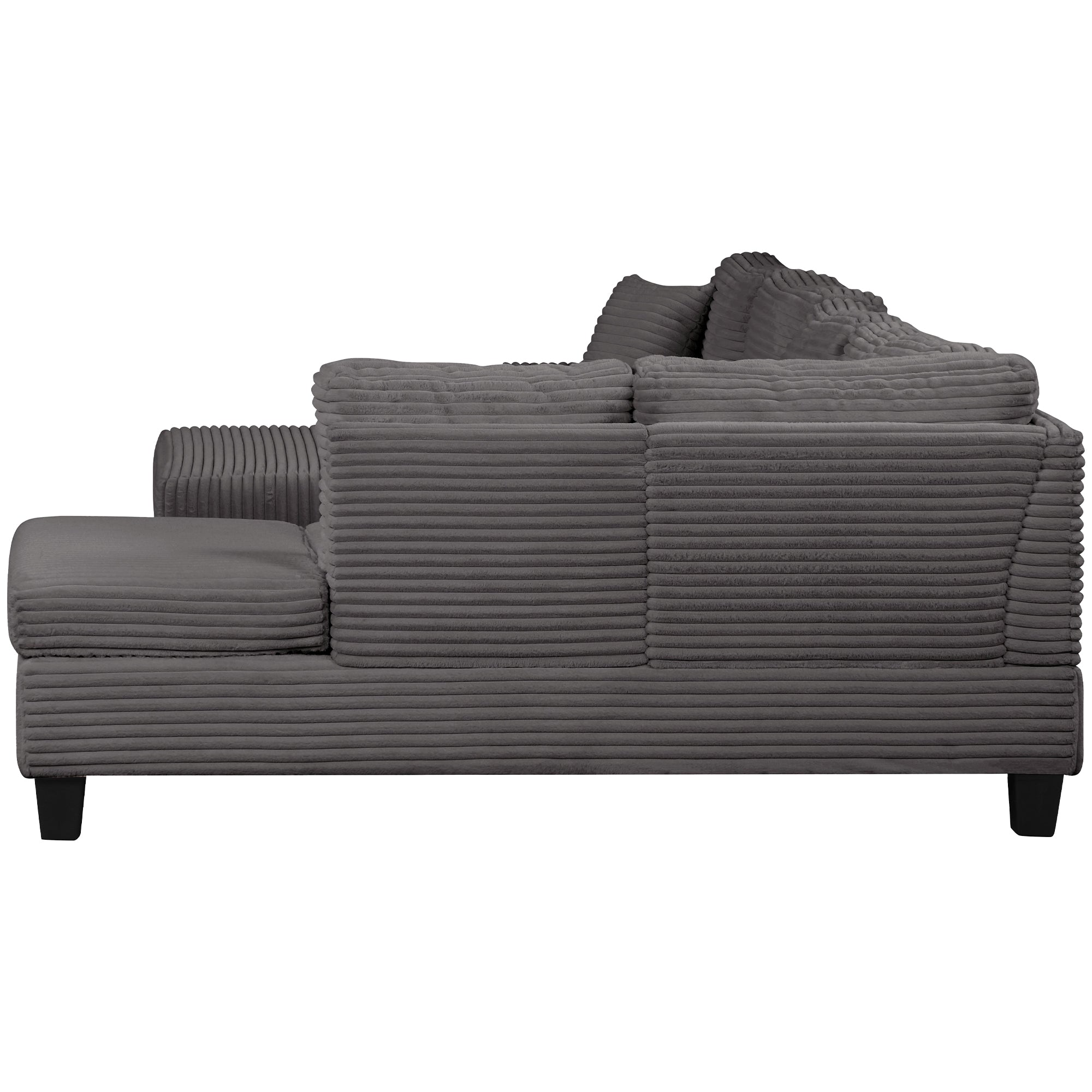 ComfyNest Sectional With Storage Ottoman