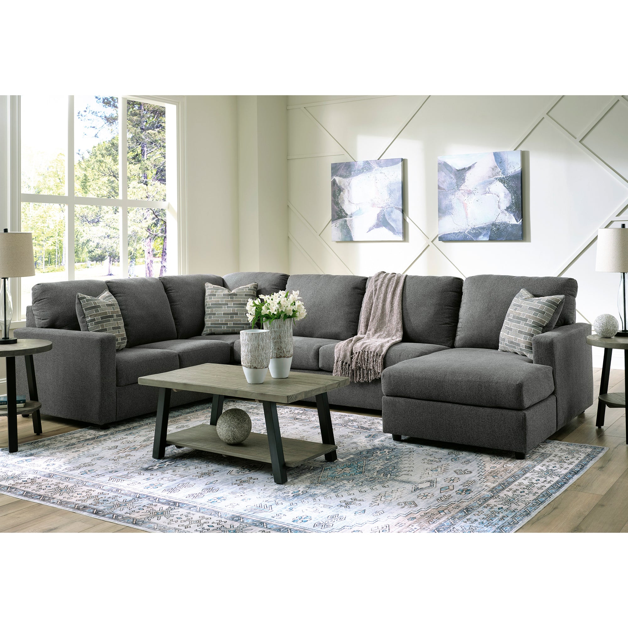 Edenfield 3-Piece Sectional with Chaise