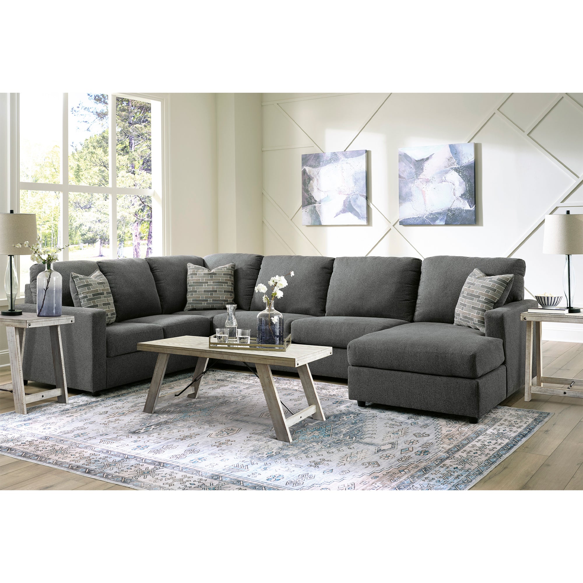 Edenfield 3-Piece Sectional with Chaise