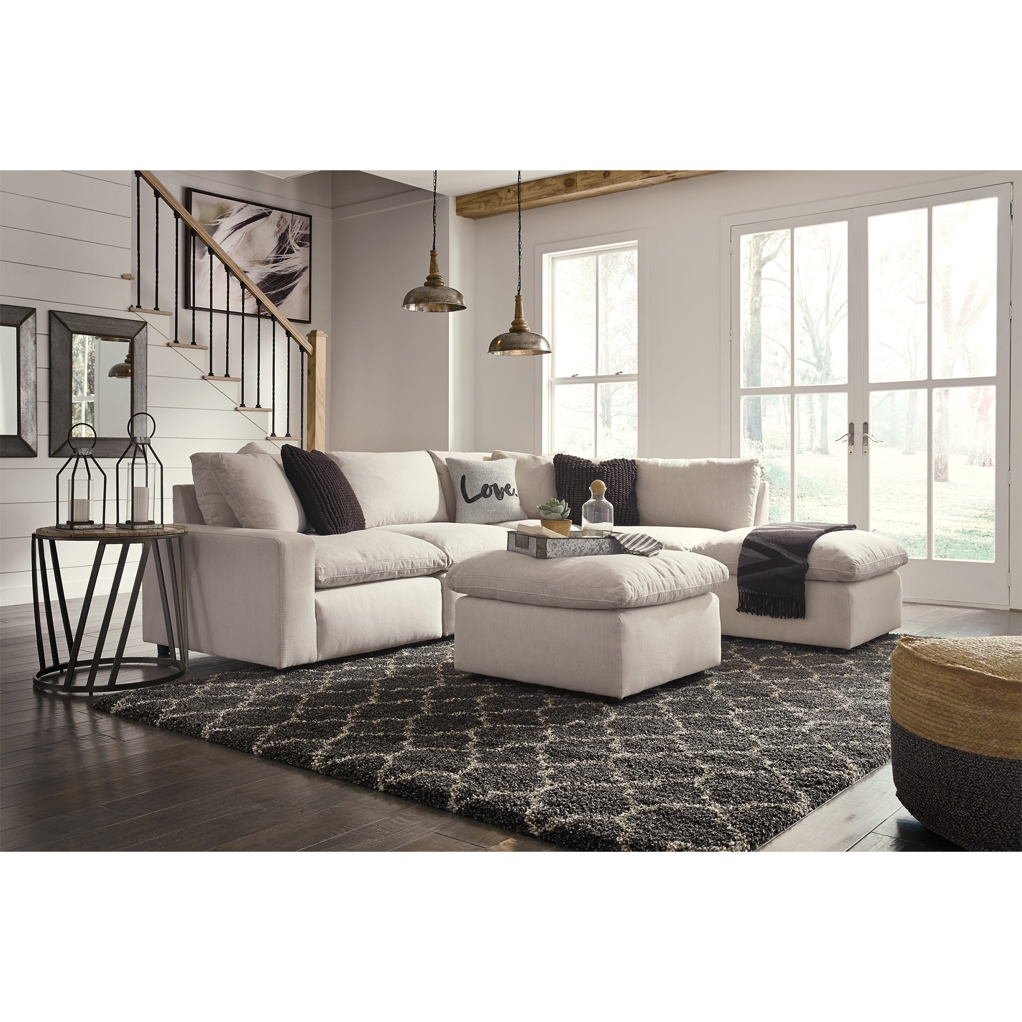 Savesto Oversized Accent Ottoman