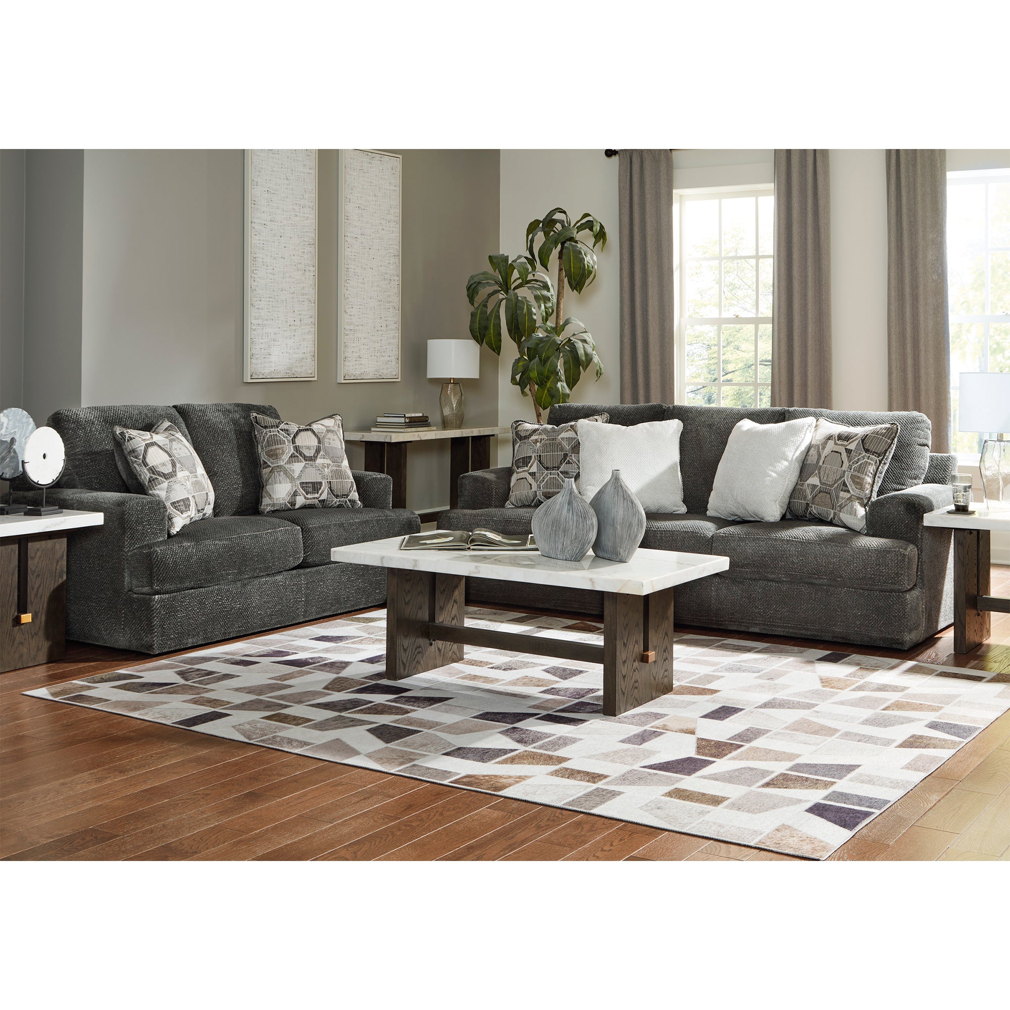 Karinne Sofa and Loveseat