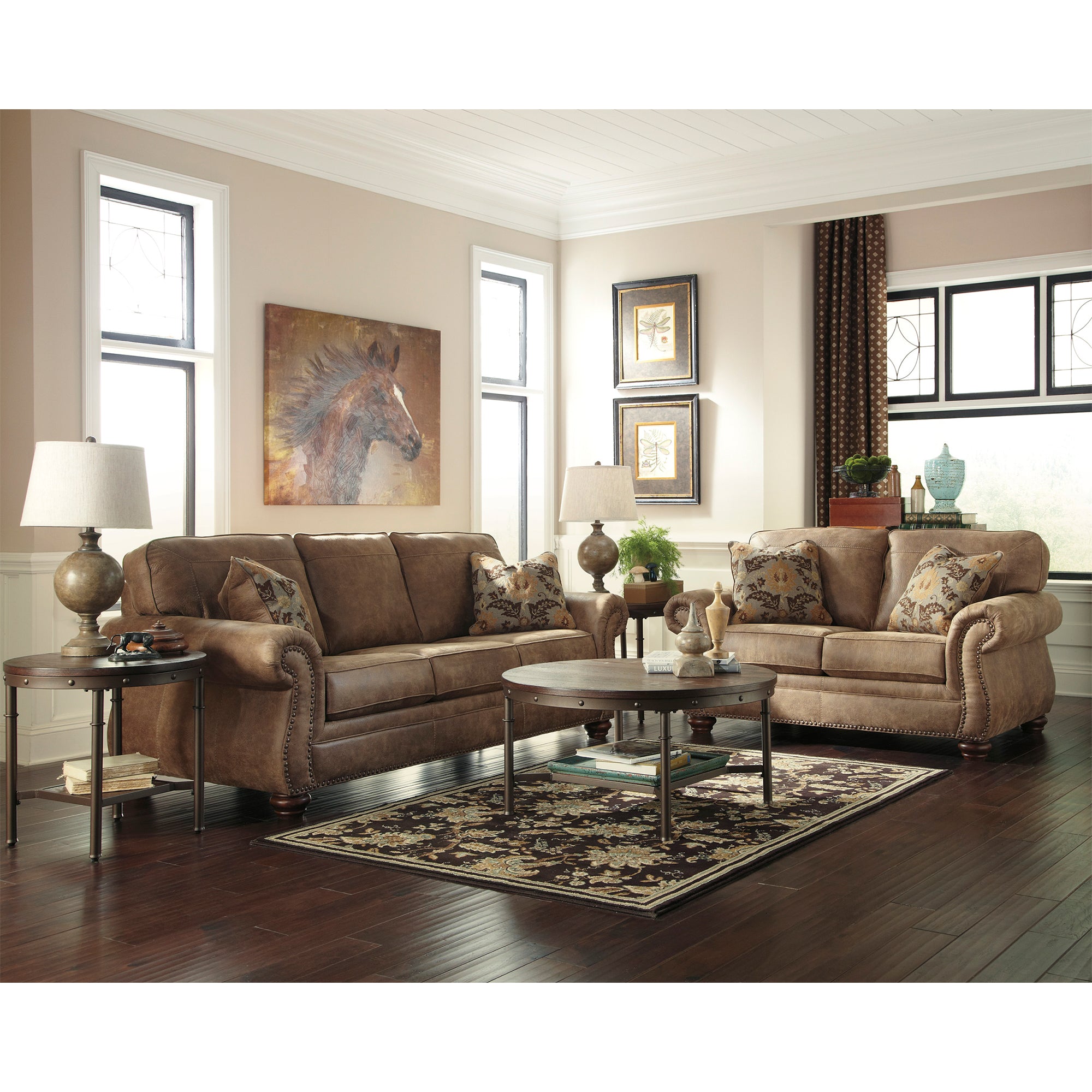 Larkinhurst Sofa and Loveseat