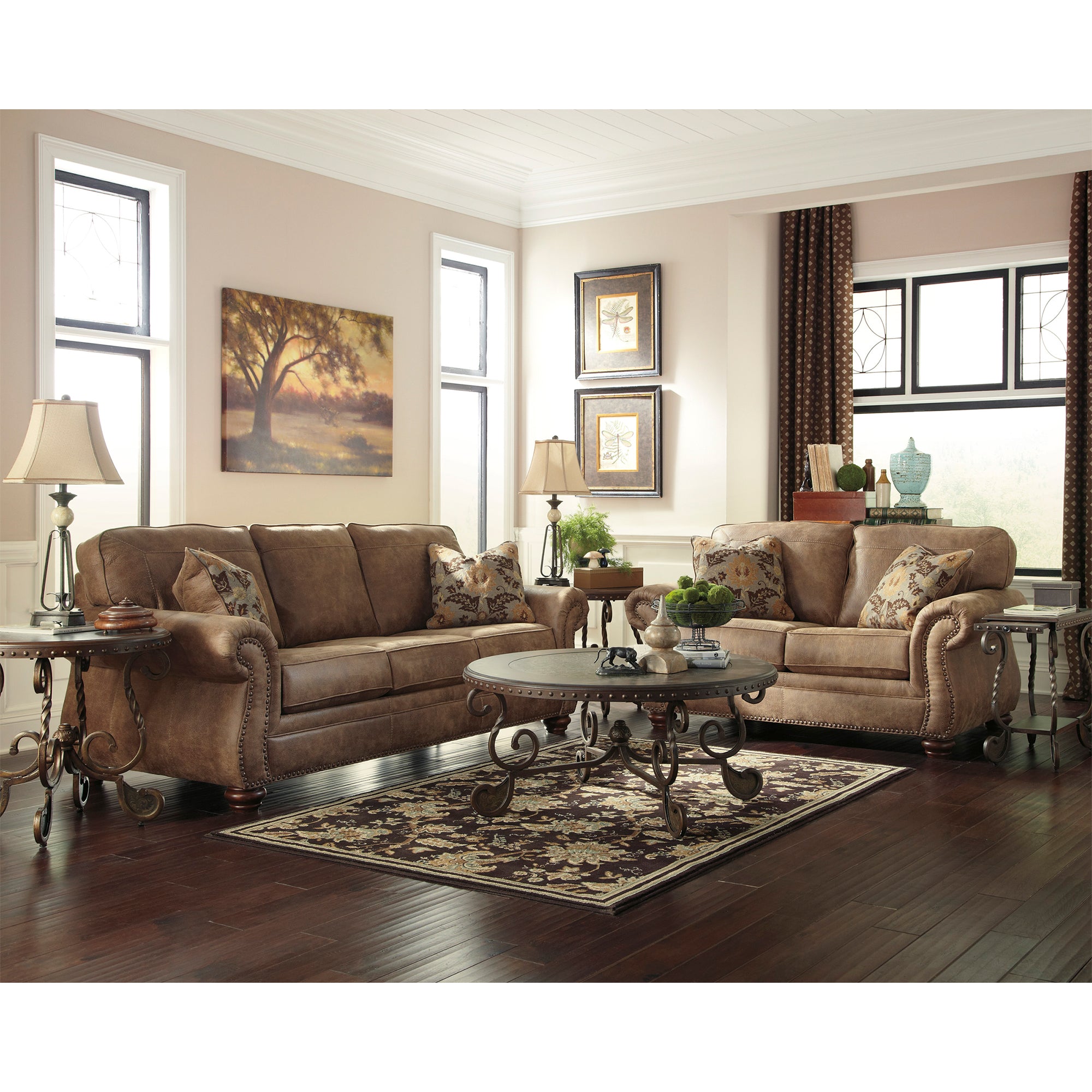 Larkinhurst Sofa and Loveseat