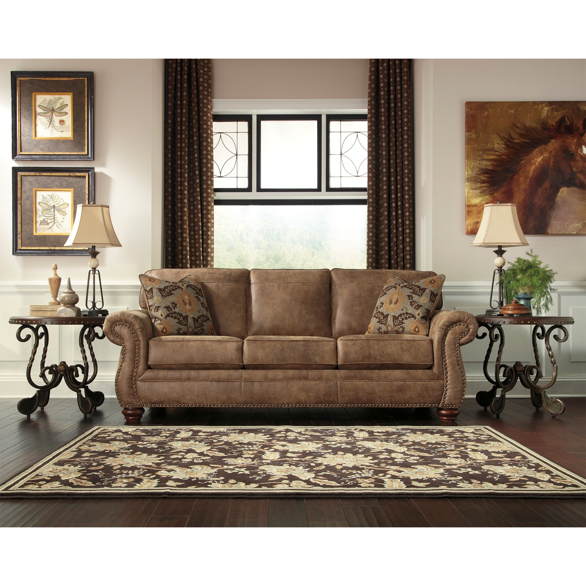 Larkinhurst Sofa and Loveseat