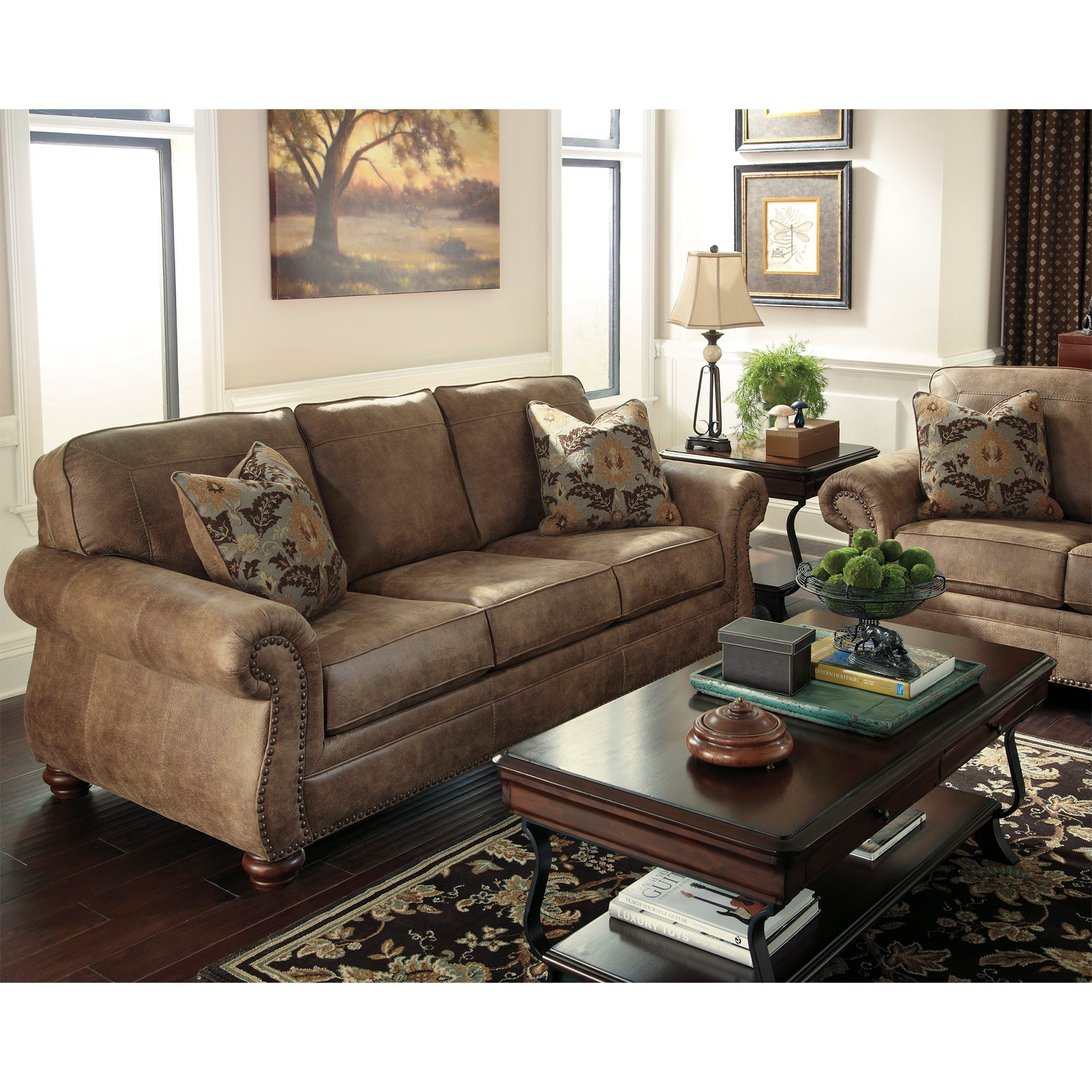 Larkinhurst Sofa and Loveseat