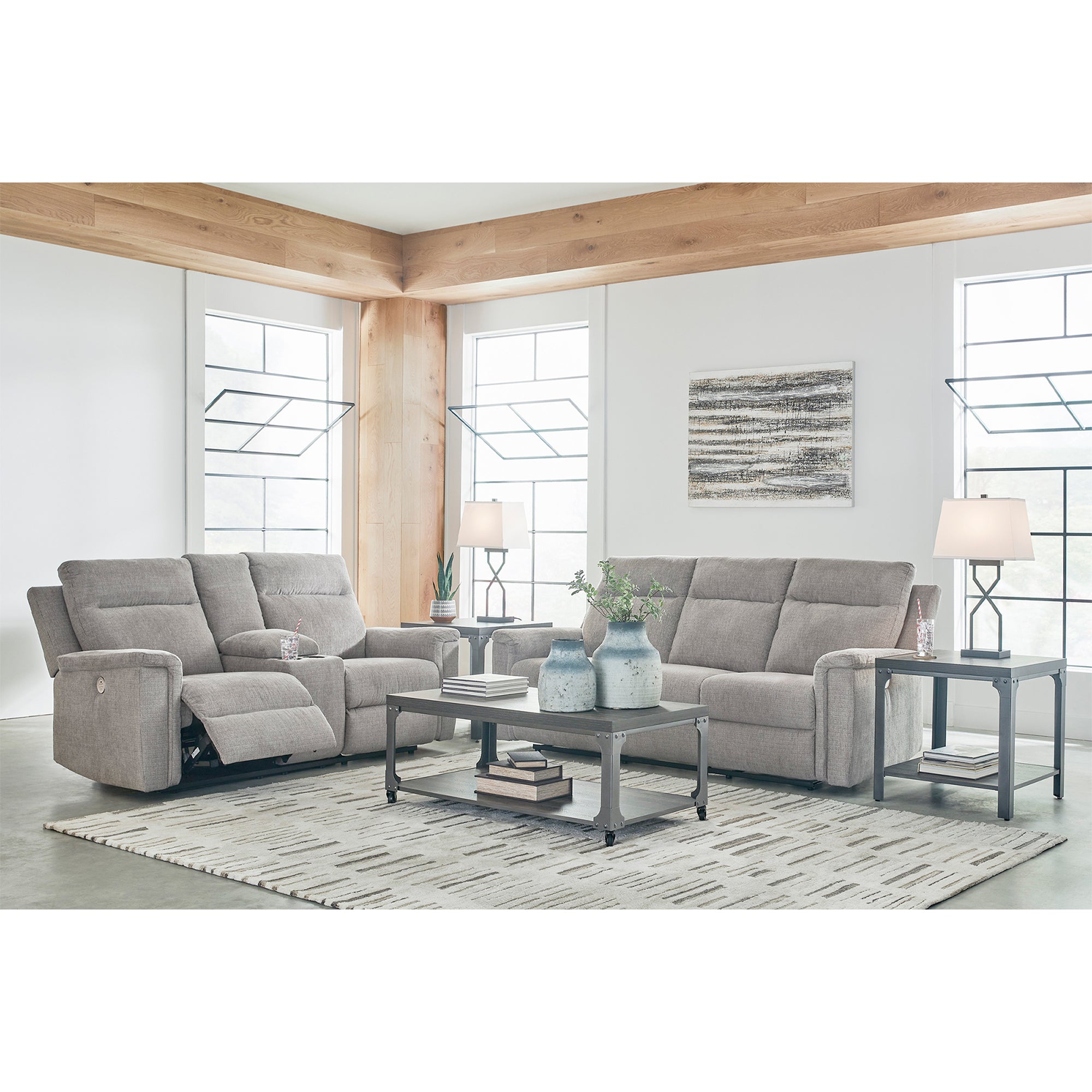 Barnsana Power Sofa and Loveseat