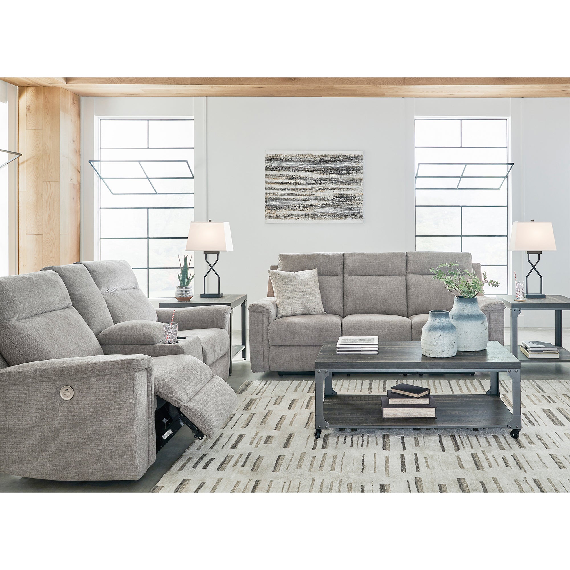 Barnsana Power Sofa and Loveseat