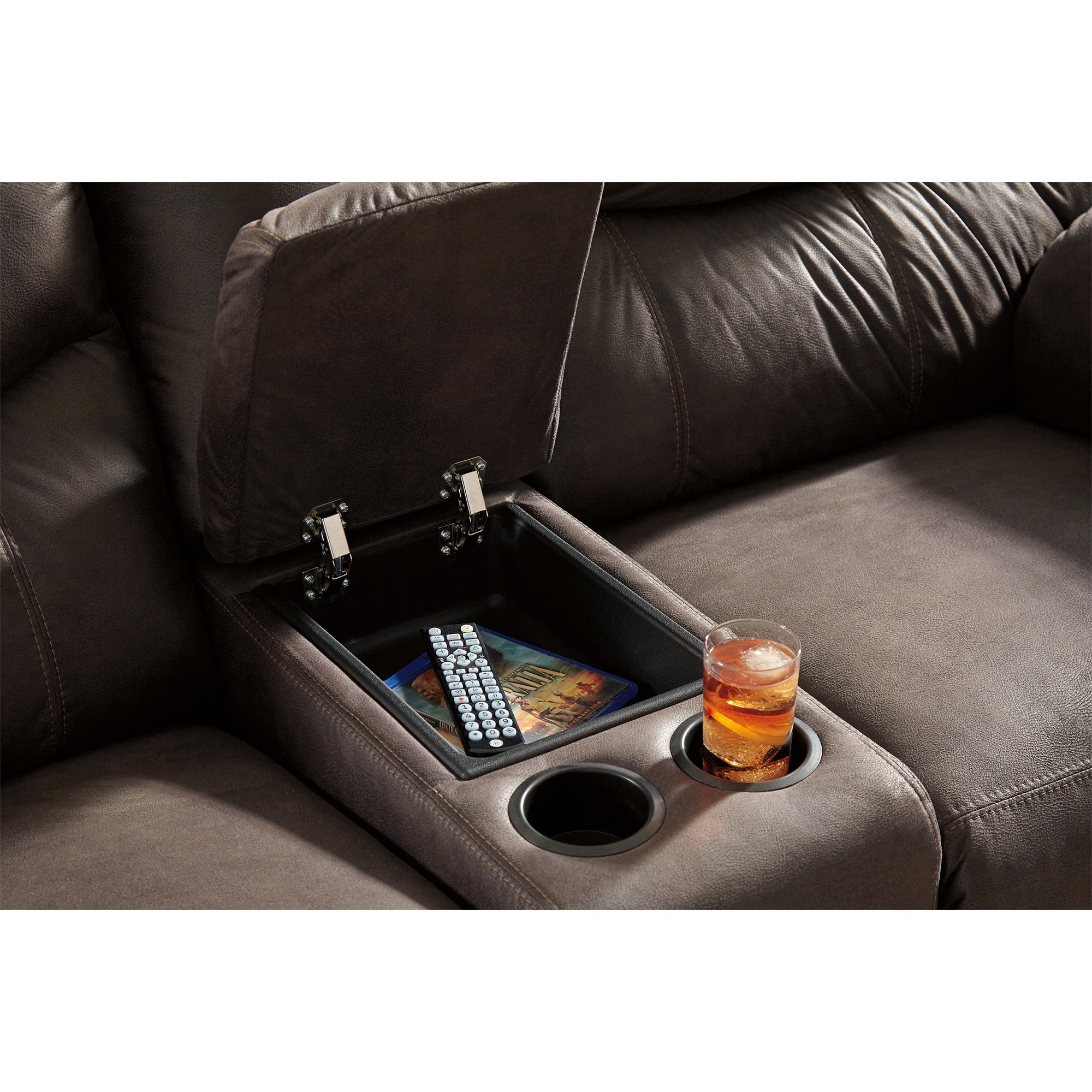 Boxberg Reclining Loveseat with Console