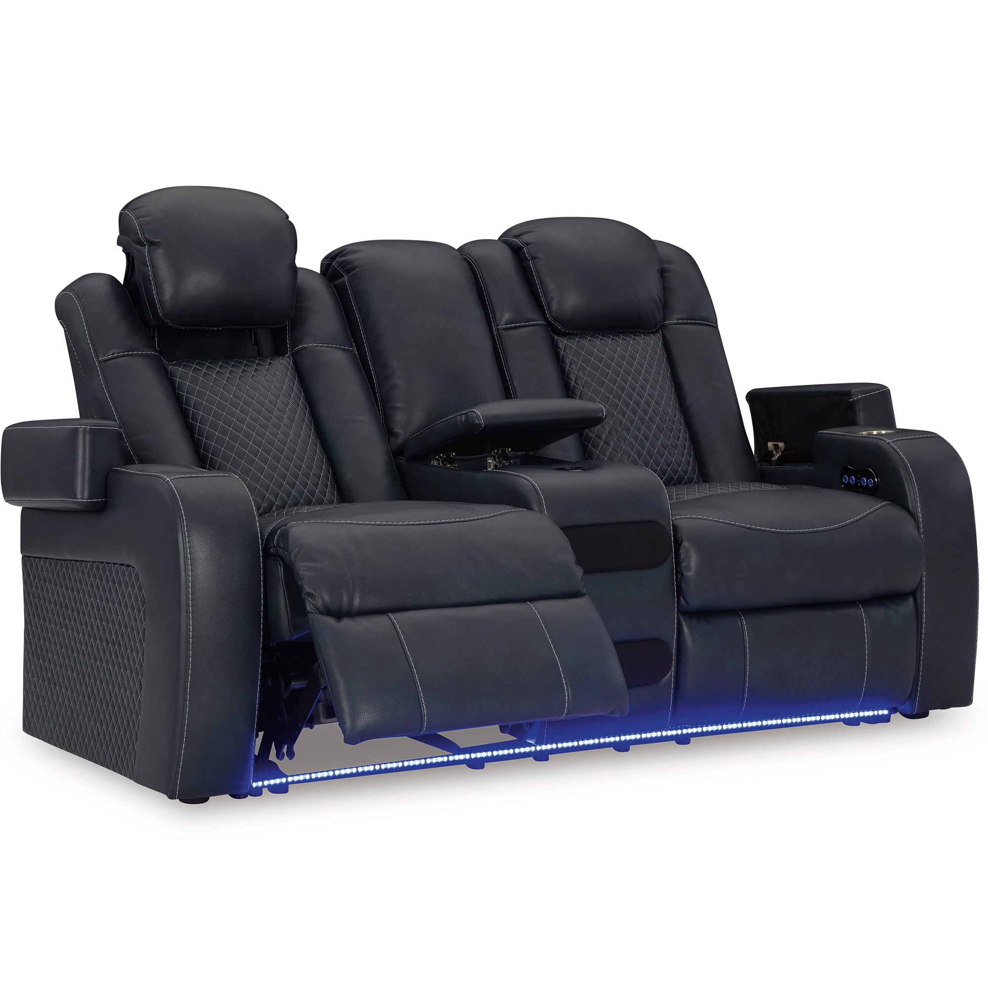 Fyne-Dyme Dual Power Reclining Sofa and Loveseat