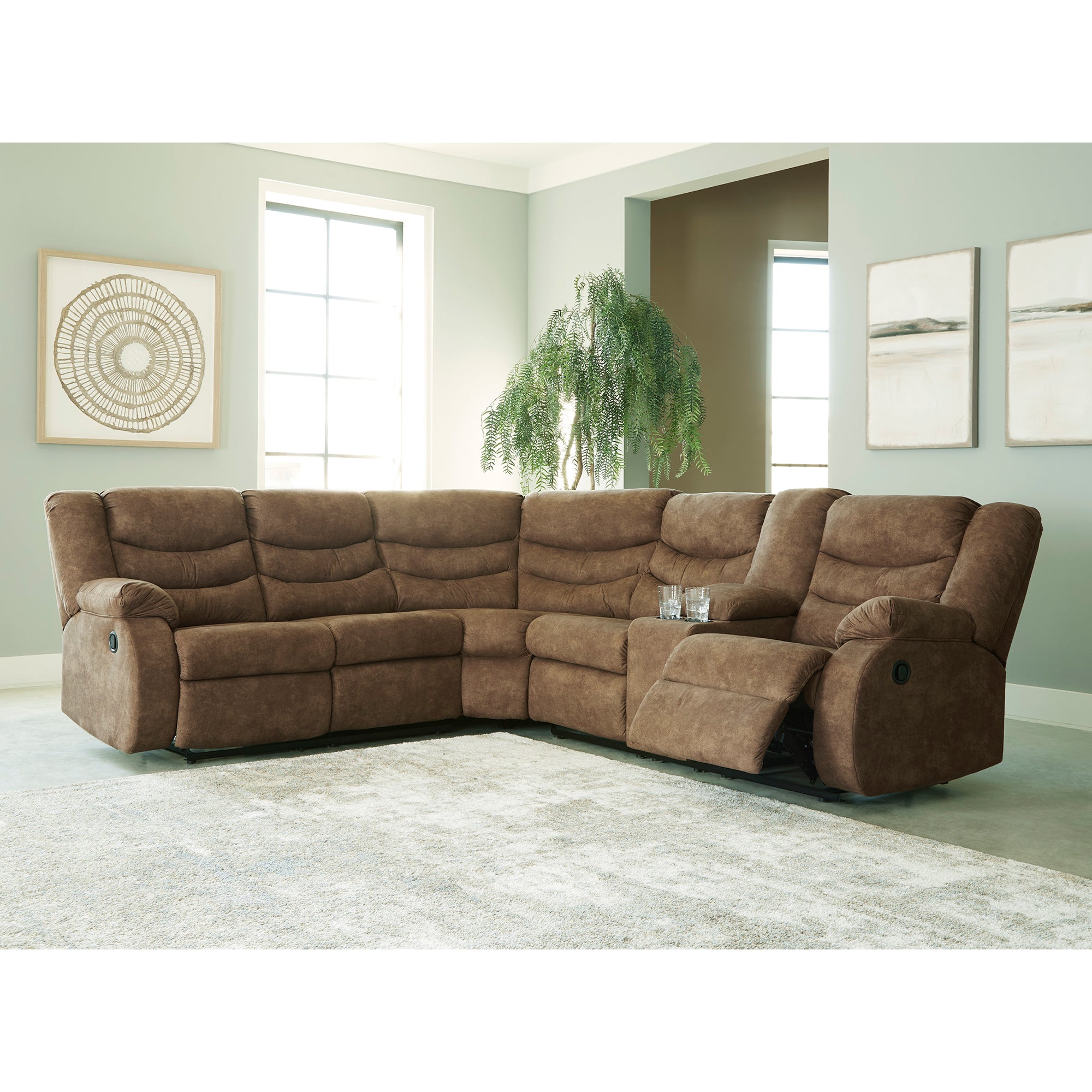 Partymate 2-Piece Reclining Sectional