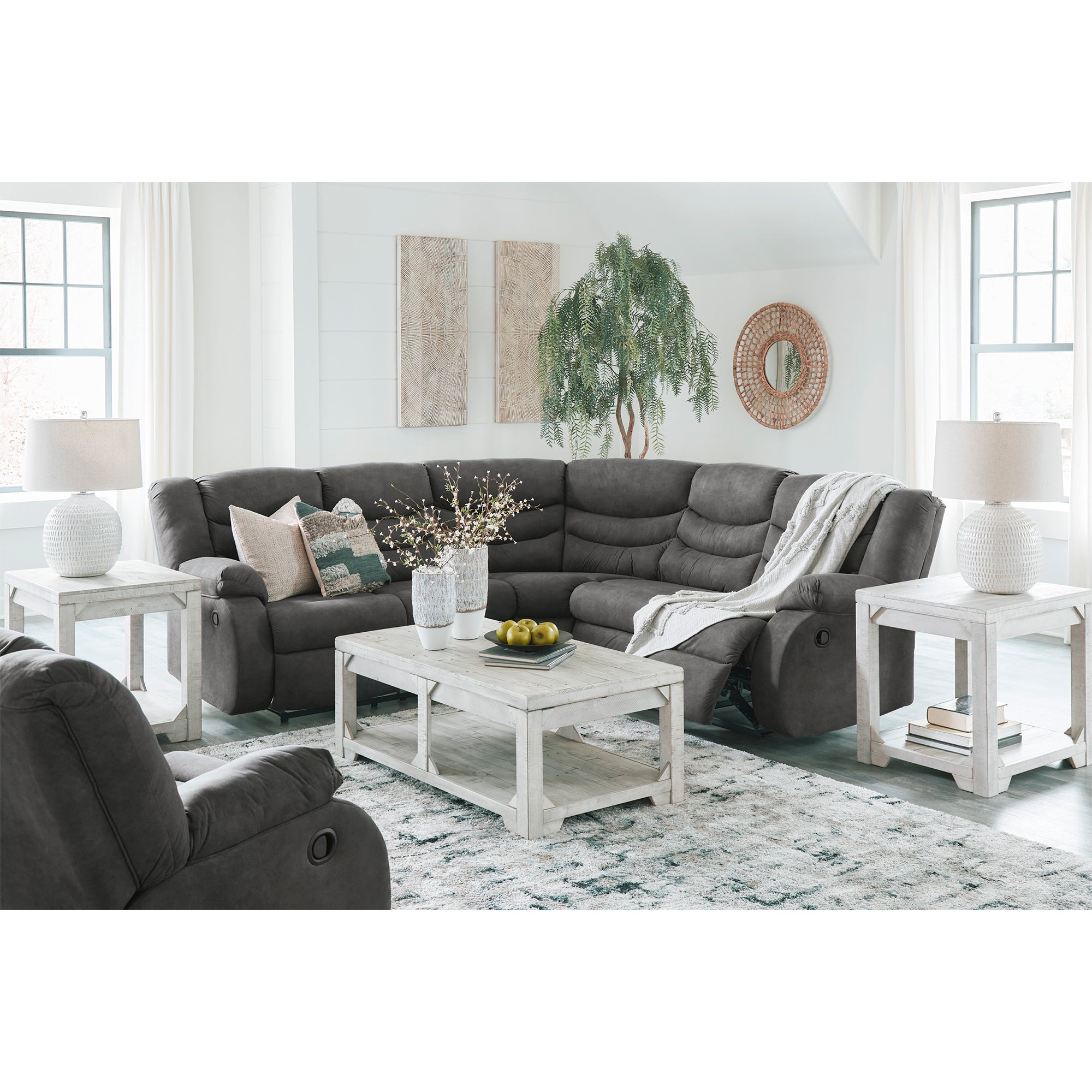 Partymate 2-Piece Reclining Sectional