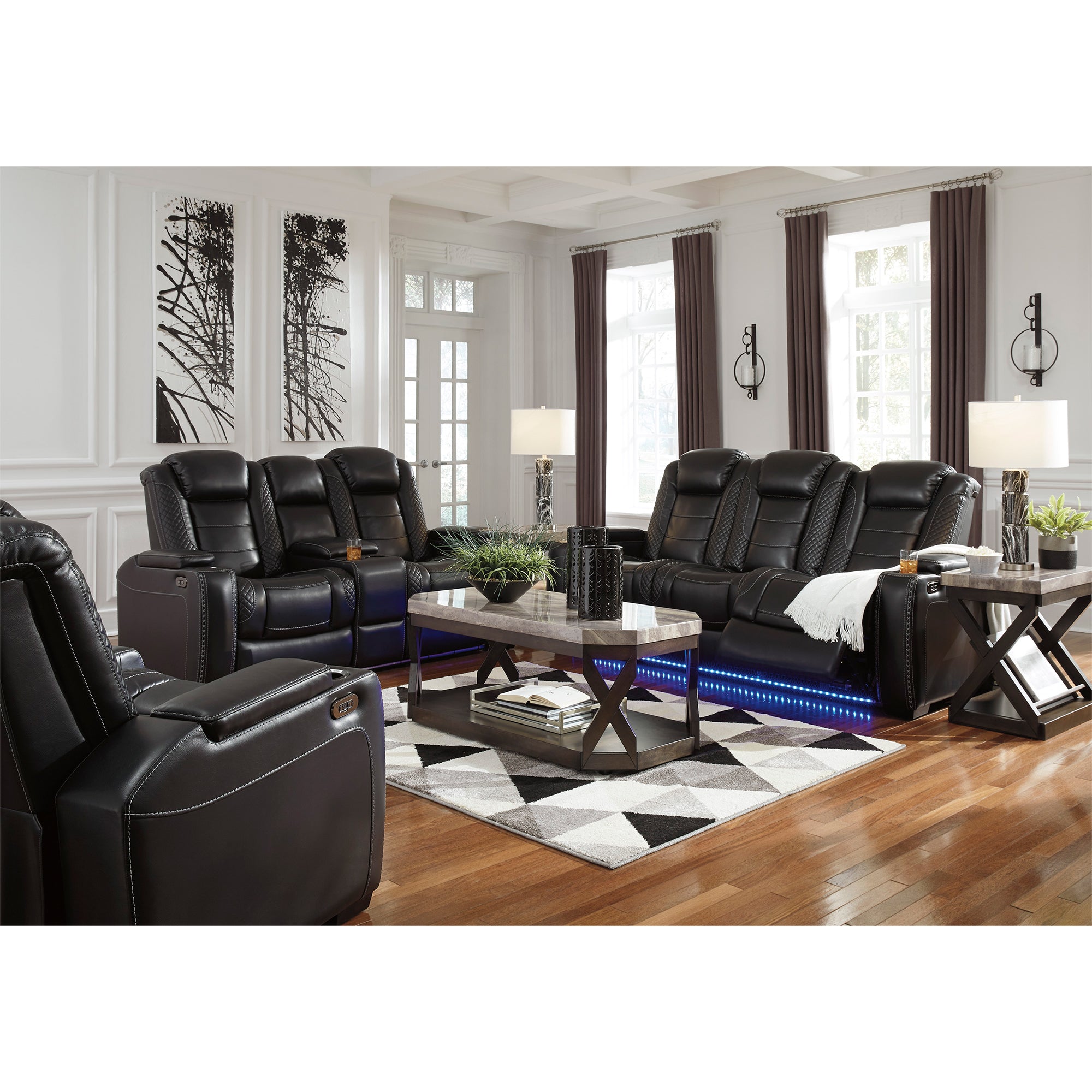 Party Time Dual Power Reclining Sofa