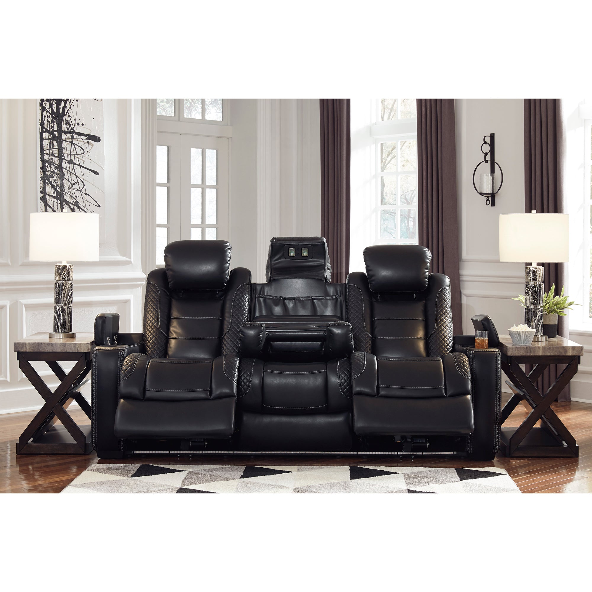 Party Time Power Reclining Sofa and Loveseat