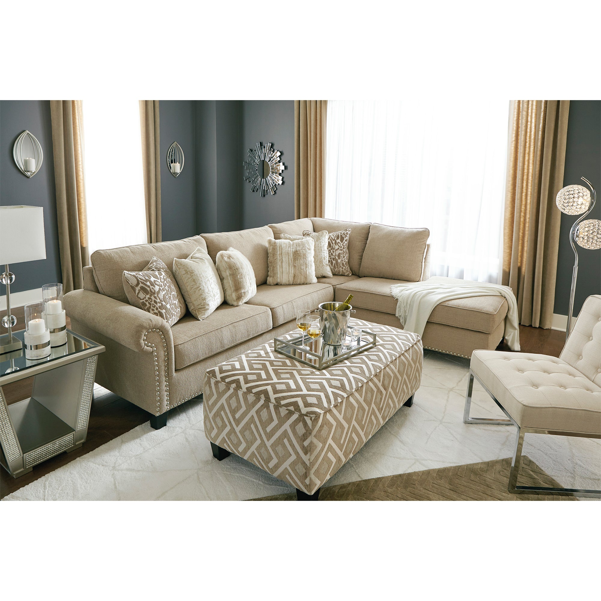 Dovemont 2-Piece Sectional with Chaise