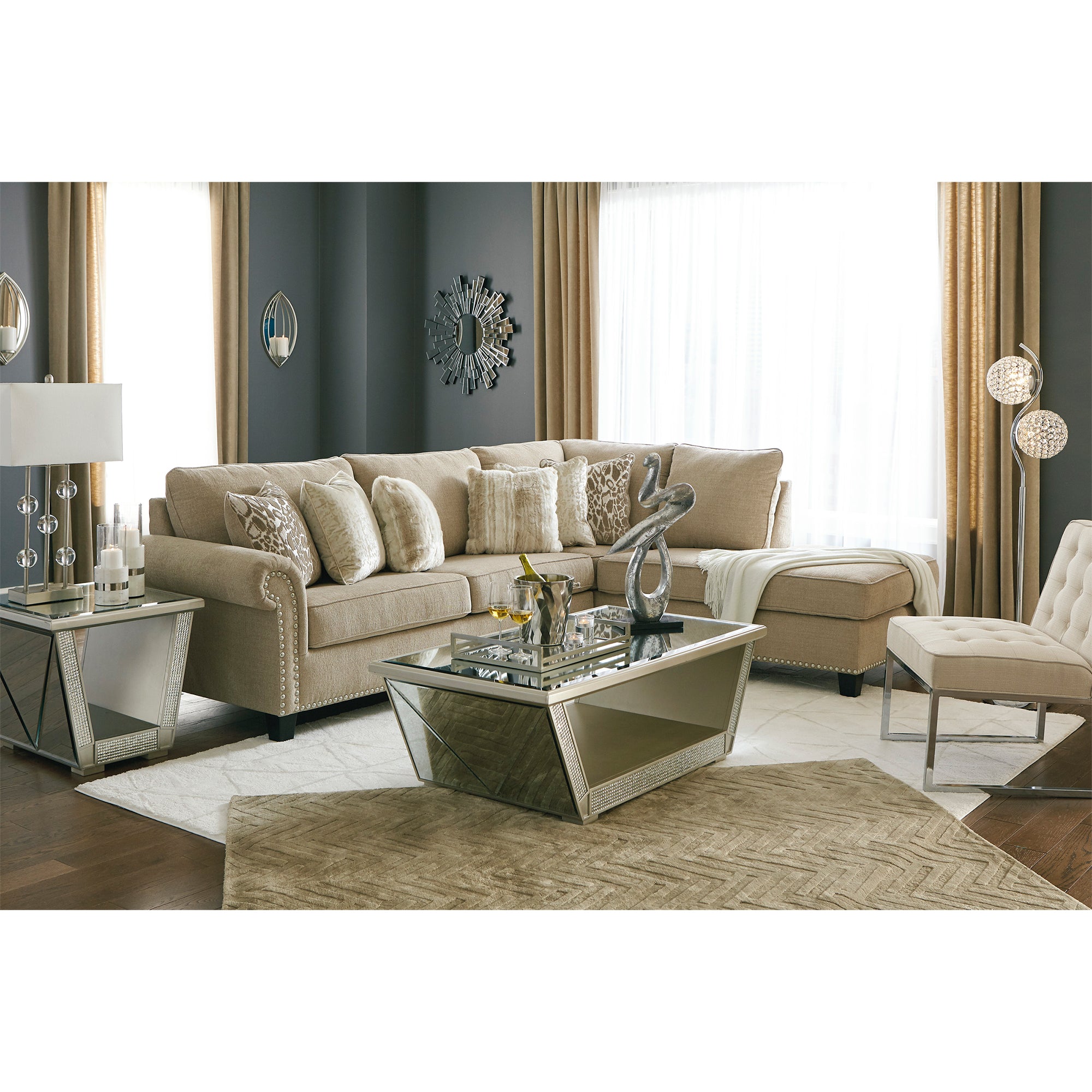 Dovemont 2-Piece Sectional with Chaise