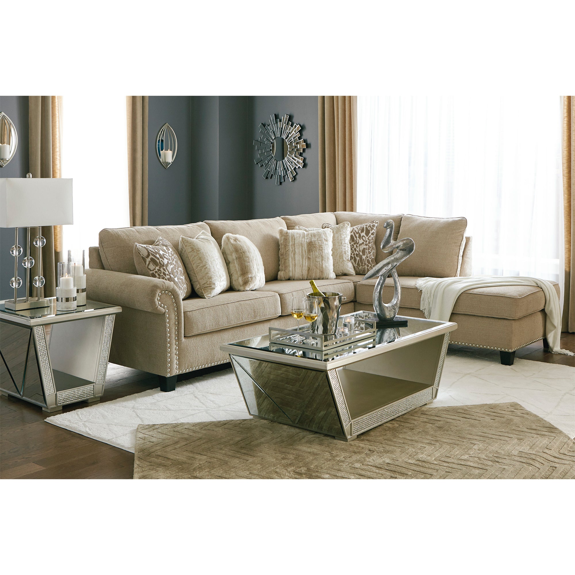 Dovemont 2-Piece Sectional with Chaise