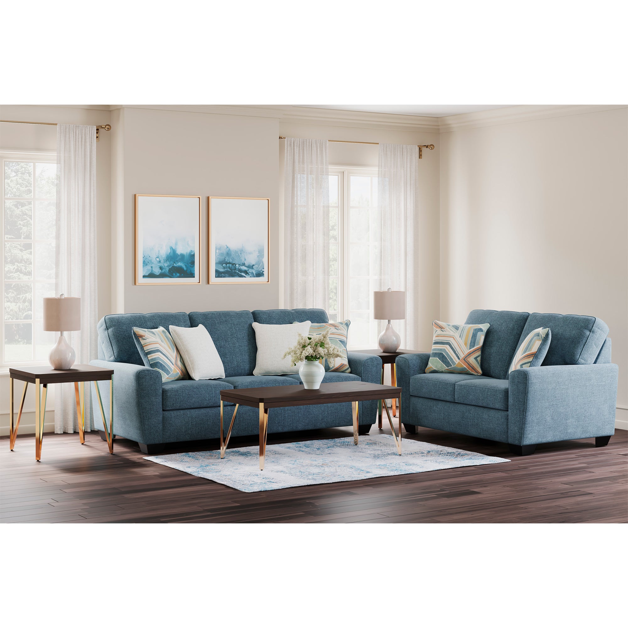 Cashton Sofa and Loveseat