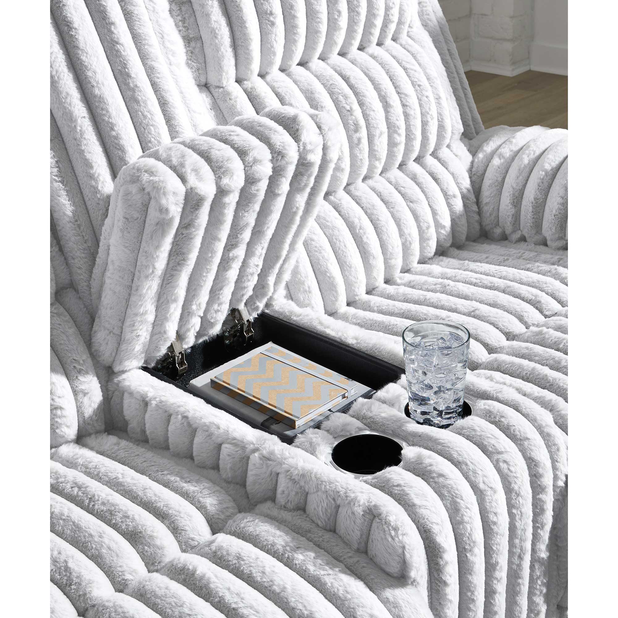 Rhines Falls Power Reclining Loveseat with Console