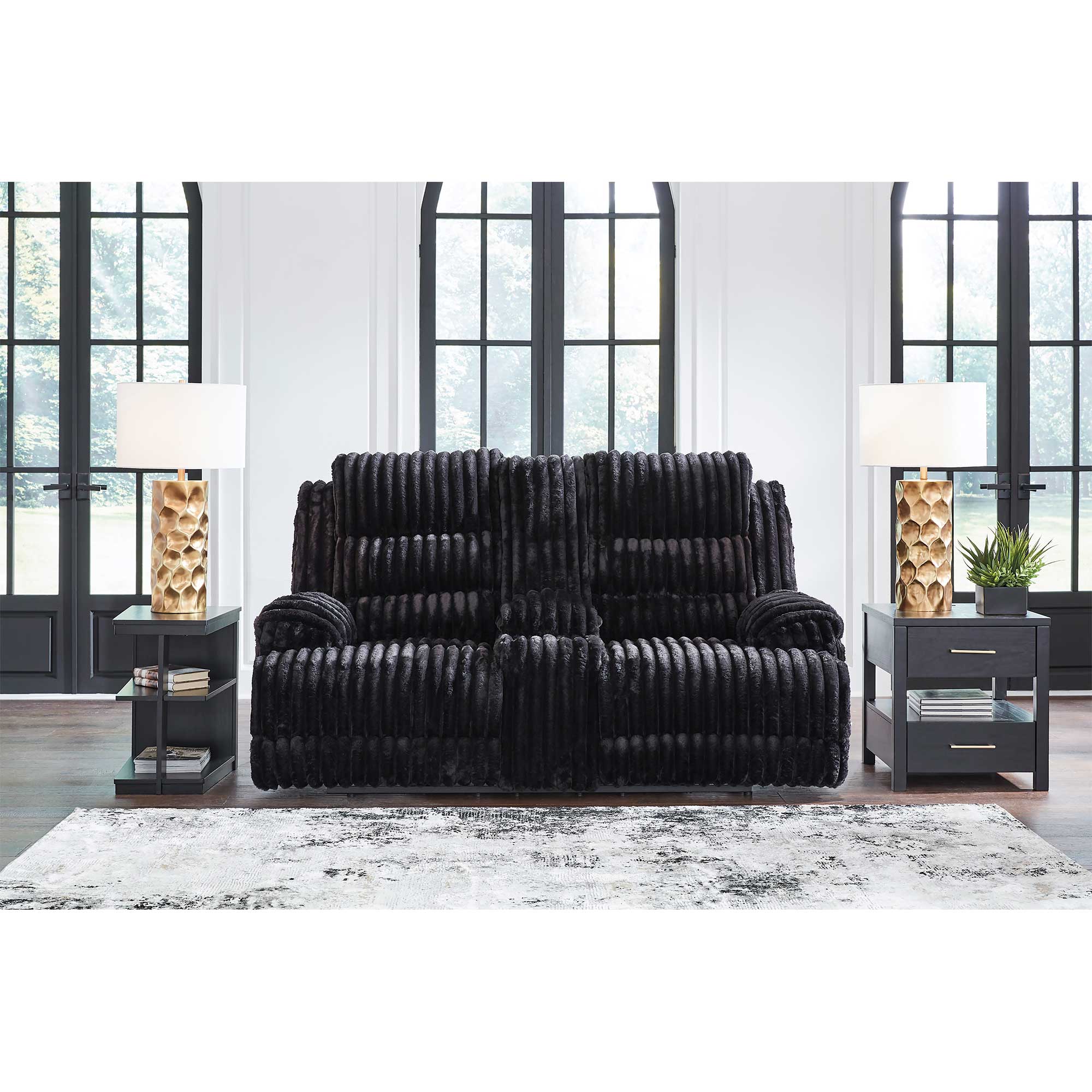 Rhines Falls Power Reclining Loveseat with Console